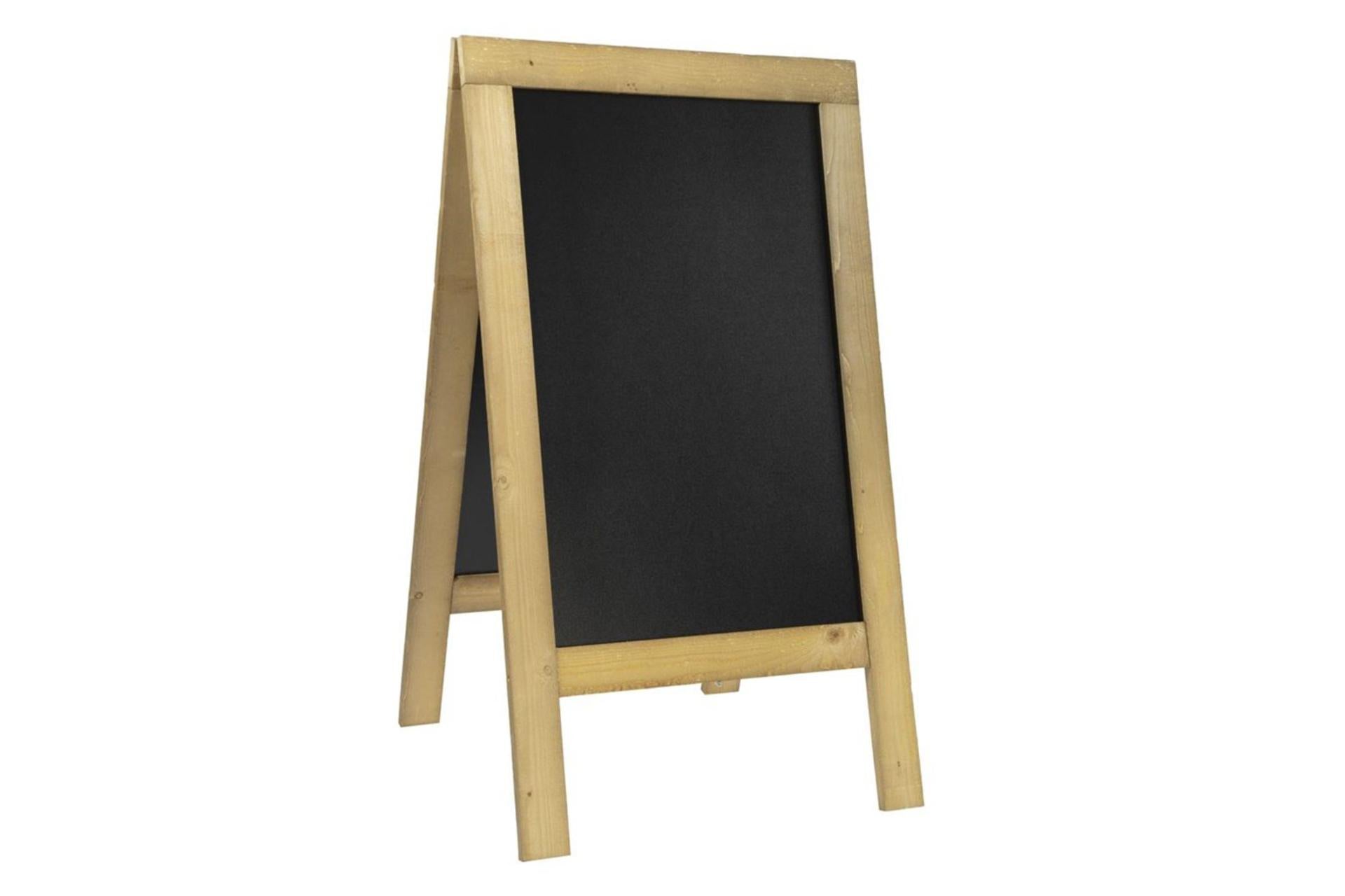Securit Lavagna Terra Naturale 131x72 cm In Legno di Faggio Laccato - Resistente Agli Agenti Atmosferici