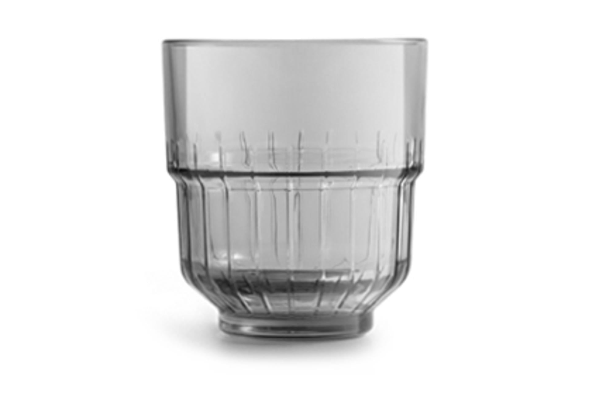 Bicchieri Rocks Temperati 26.6 cl - Set di 12 LinQ Fumé Infrangibili e Impilabili