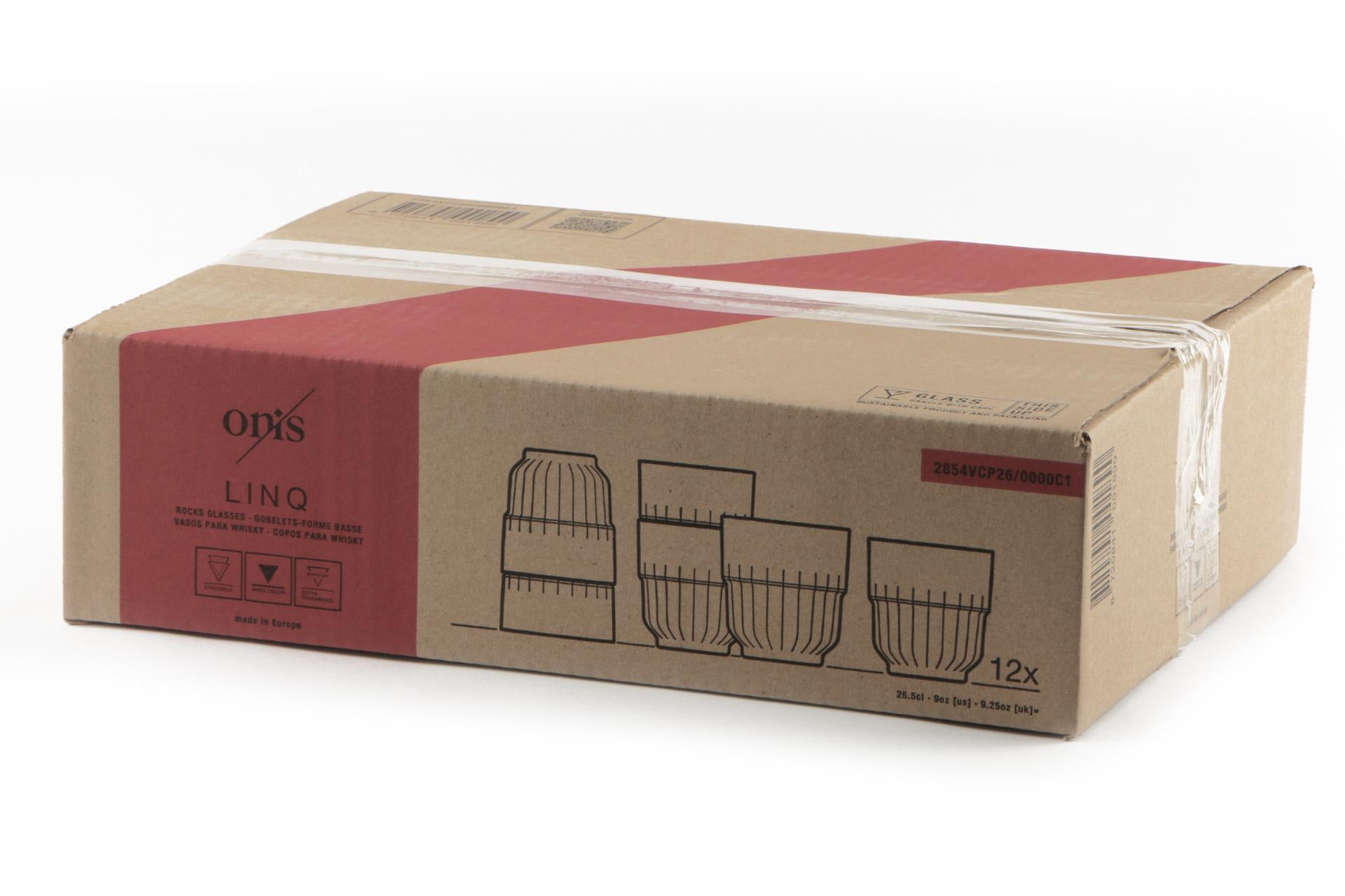 Bicchieri Rocks Temperati 26.6 cl - Set di 12 LinQ Fumé Infrangibili e Impilabili 3