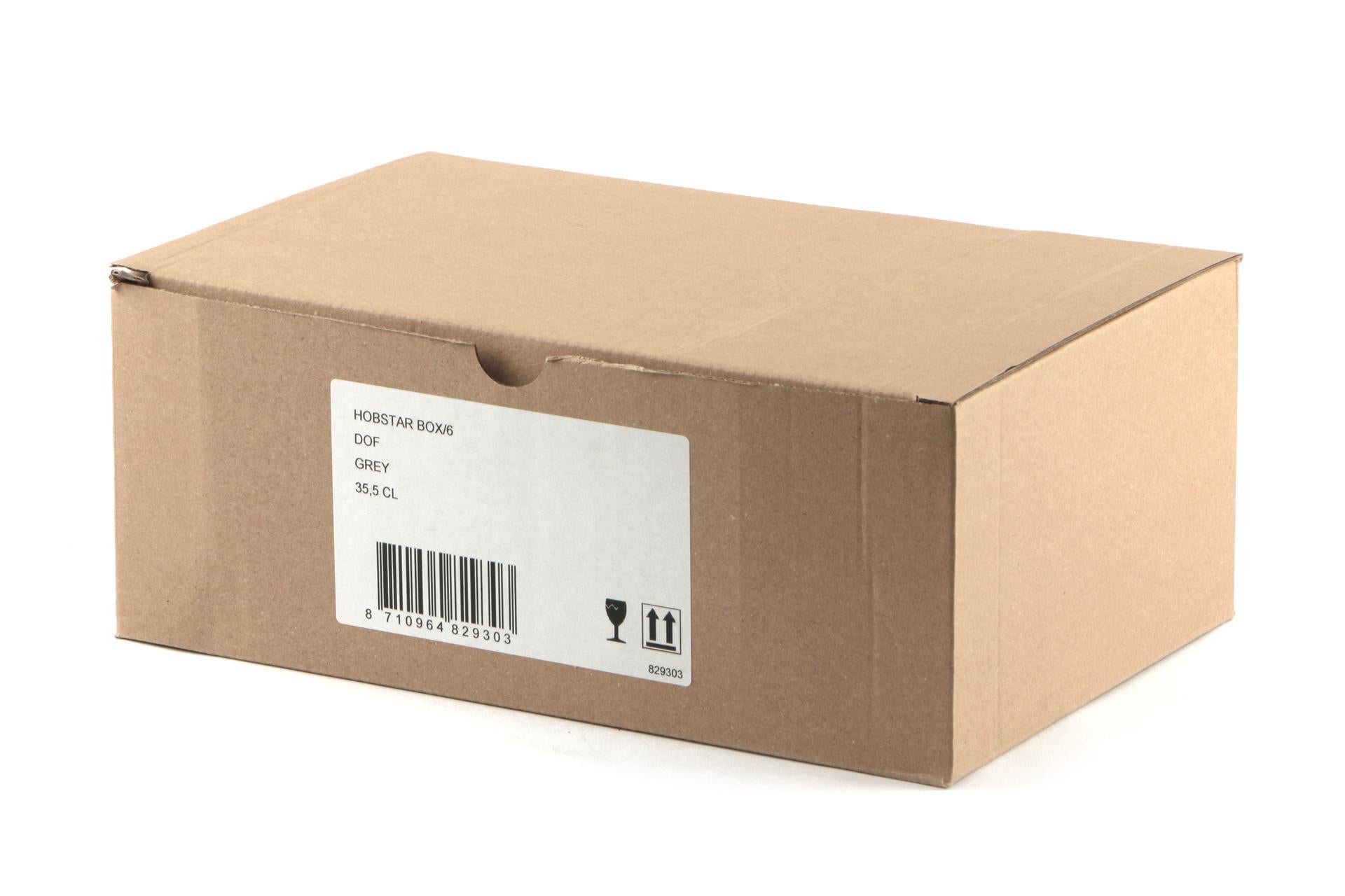 Hobstar Grey Bicchiere DOF 35.5 cl - Design Vintage Chic In Vetro Tagliato - Set 6 Pz 3