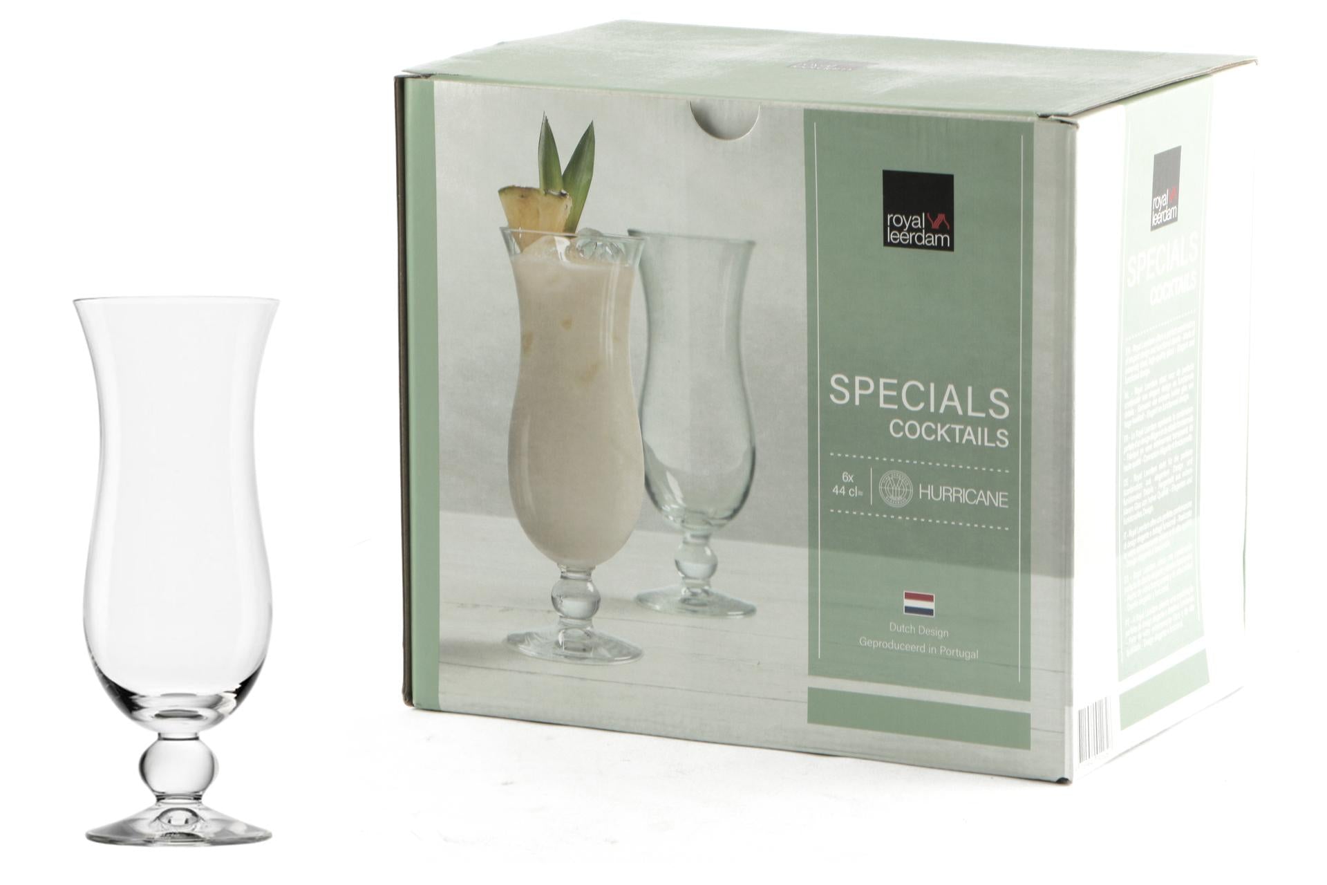 B.V.Koninklijke Leerdam Hurricane Set 6 Calici Cocktail 44 cl In Vetro - Set 6 Pz 3