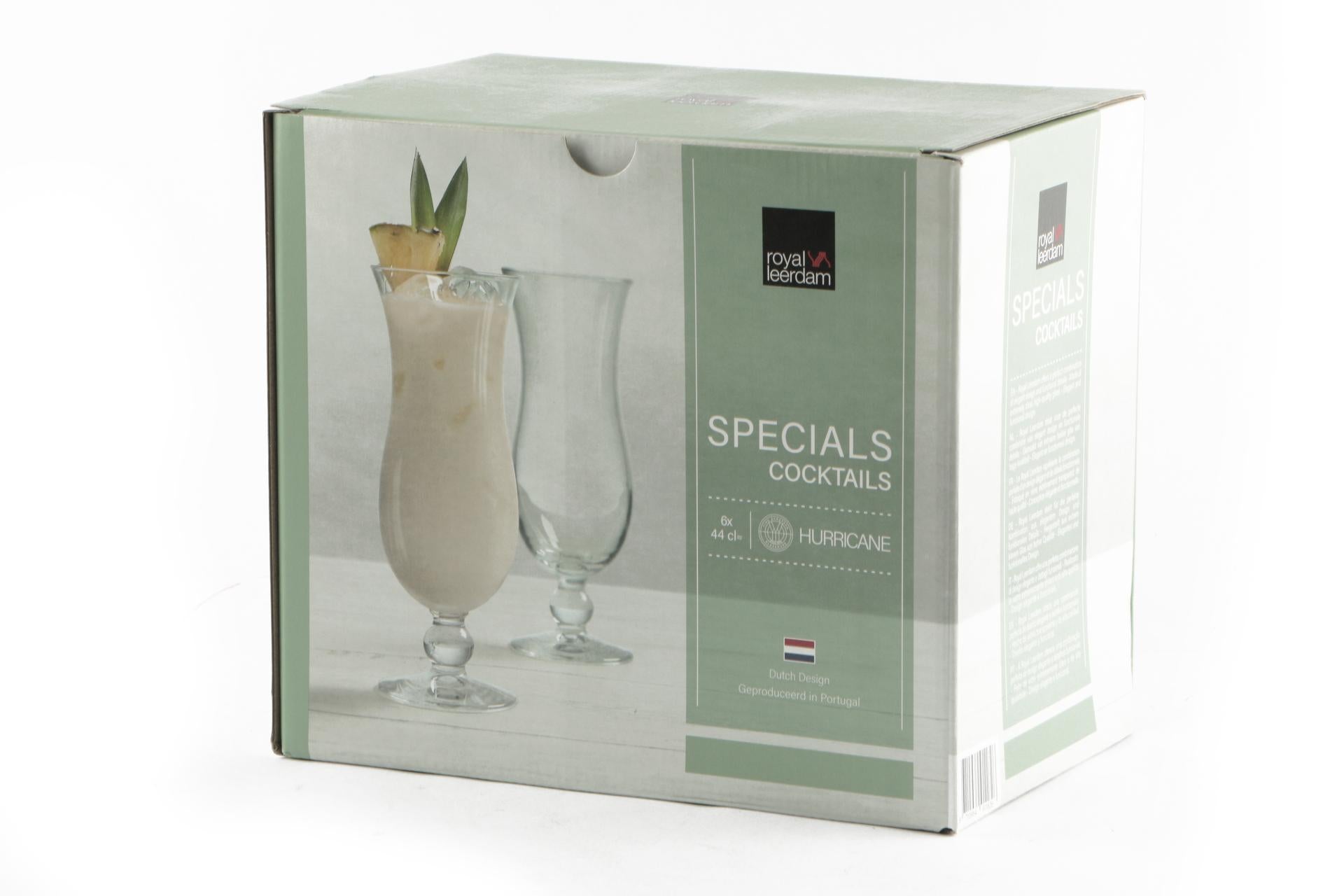 B.V.Koninklijke Leerdam Hurricane Set 6 Calici Cocktail 44 cl In Vetro - Set 6 Pz 4