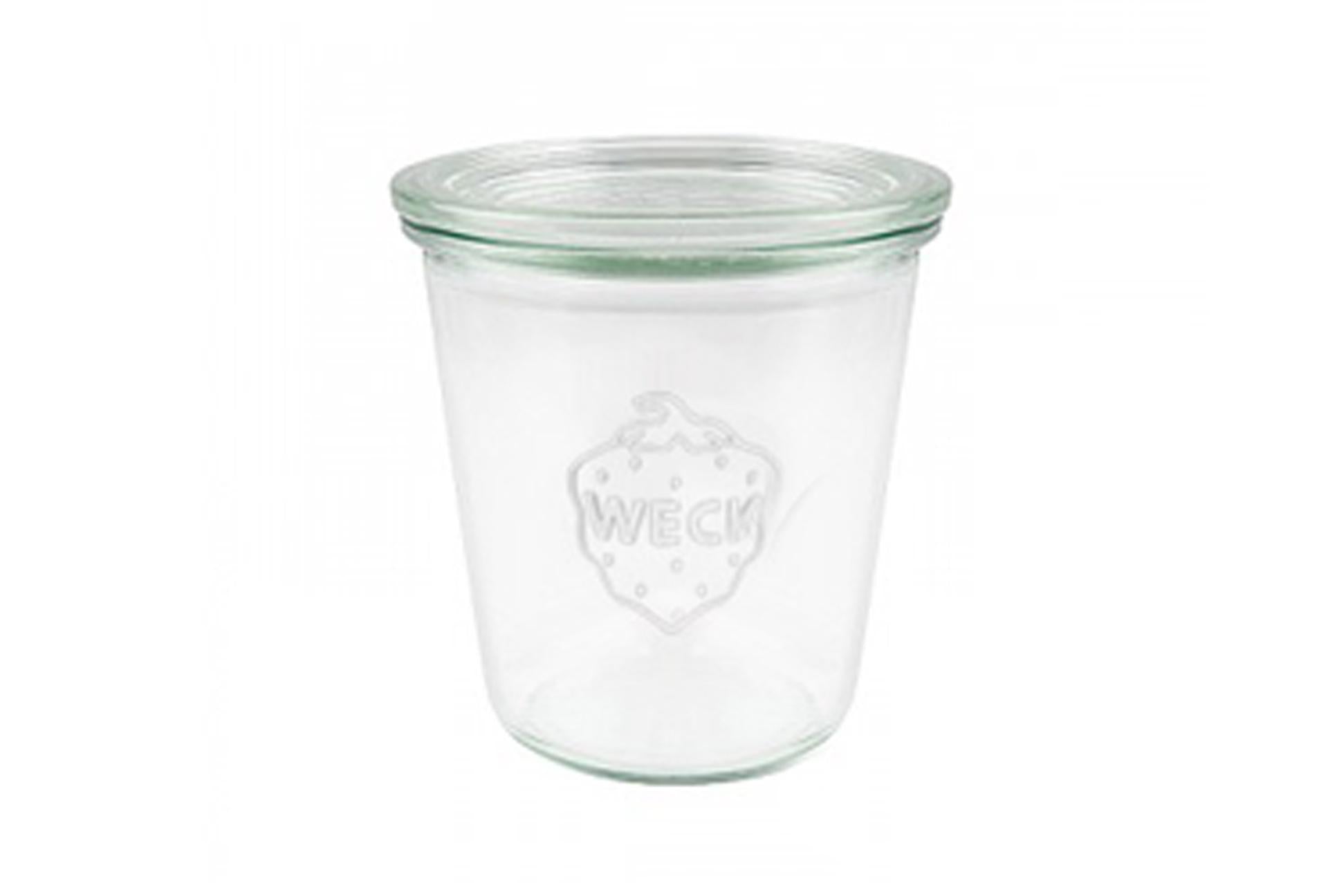 Weck Set 6 Vasetti 290 ml Con Coperchio Ø80 mm - Ideali per Conserve e Vaso-Cottura - Set 6 Pz
