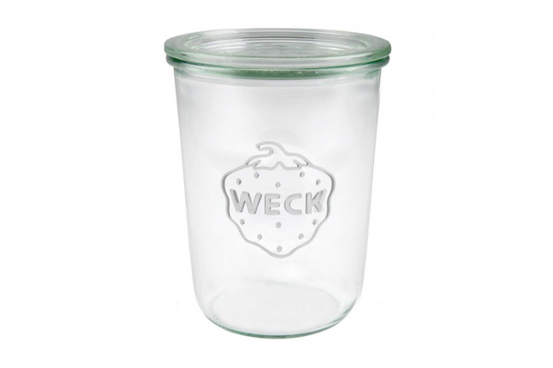 Weck Set 6 Vasetti 850 ml Con Coperchio Ø100 - Ideali Per Conserve e Vaso-Cottura - Set 6 Pz