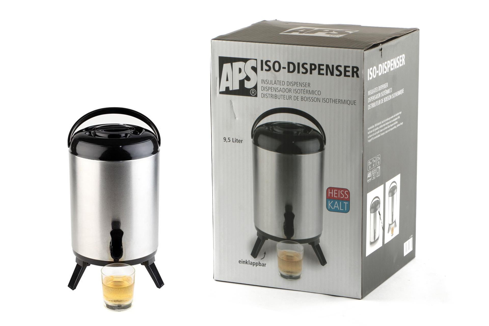 APS Dispenser Isotermico Ø24 cm - H.42 cm Capacità 9.5 Litri Per Bevande