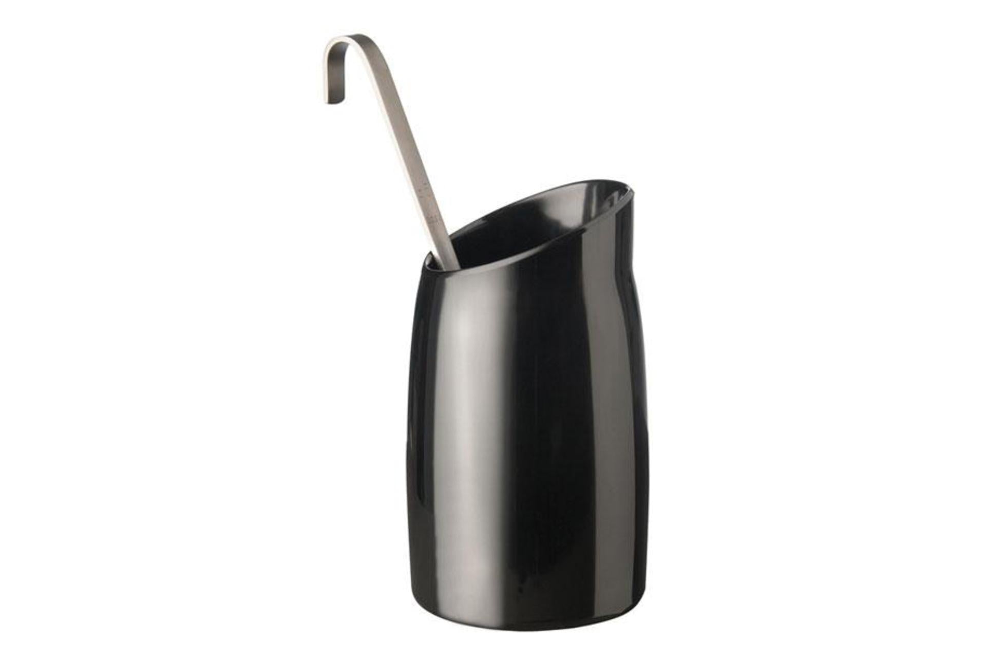 APS Salsiera Portacondimenti 1L Ø12 cm - 21.5 cm In Melamina Nera