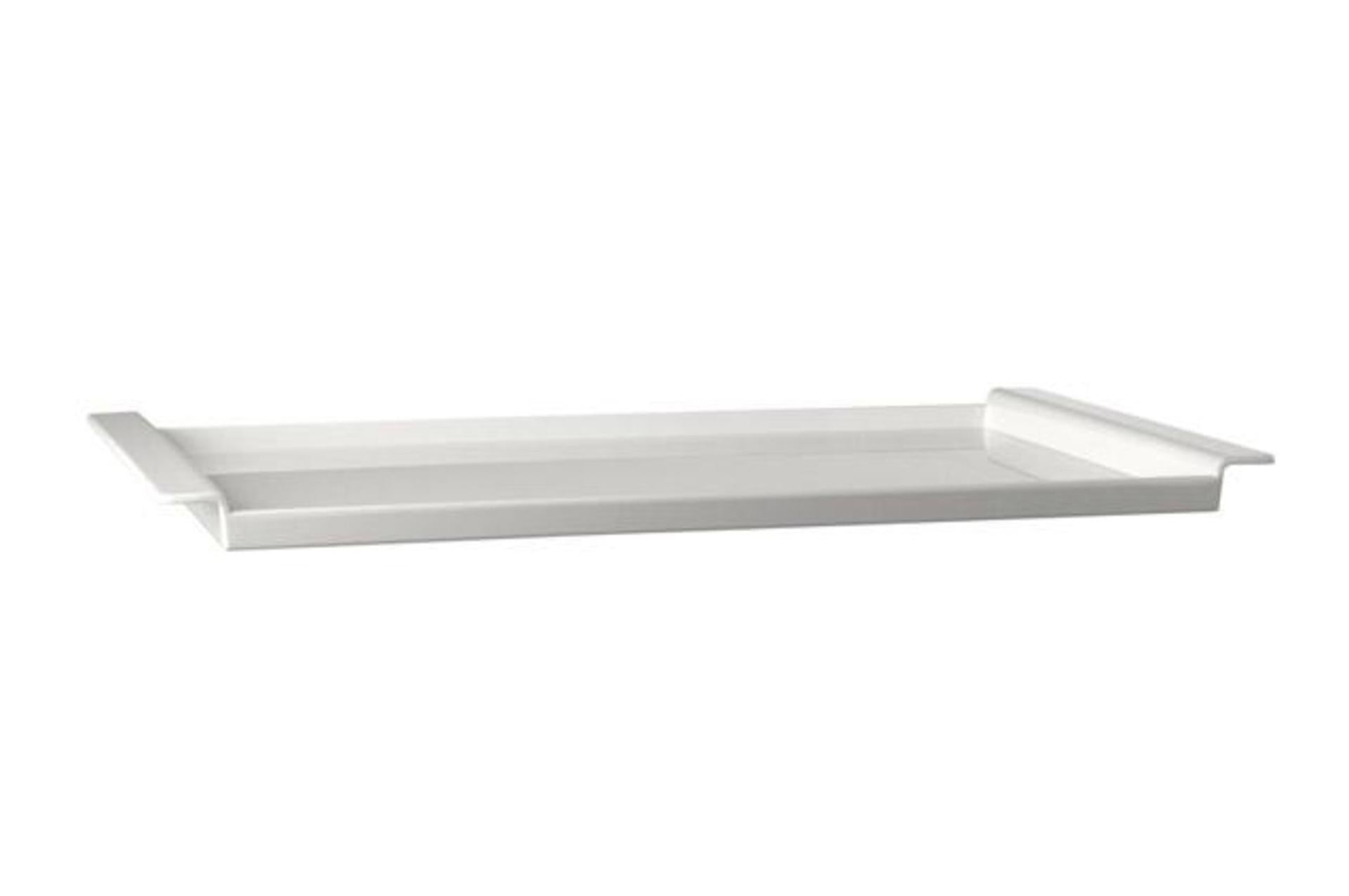 APS Brotstation Vassoio Portatagliere H.3.5 cm - 59.5 x 35.5 cm In Melamina Bianco