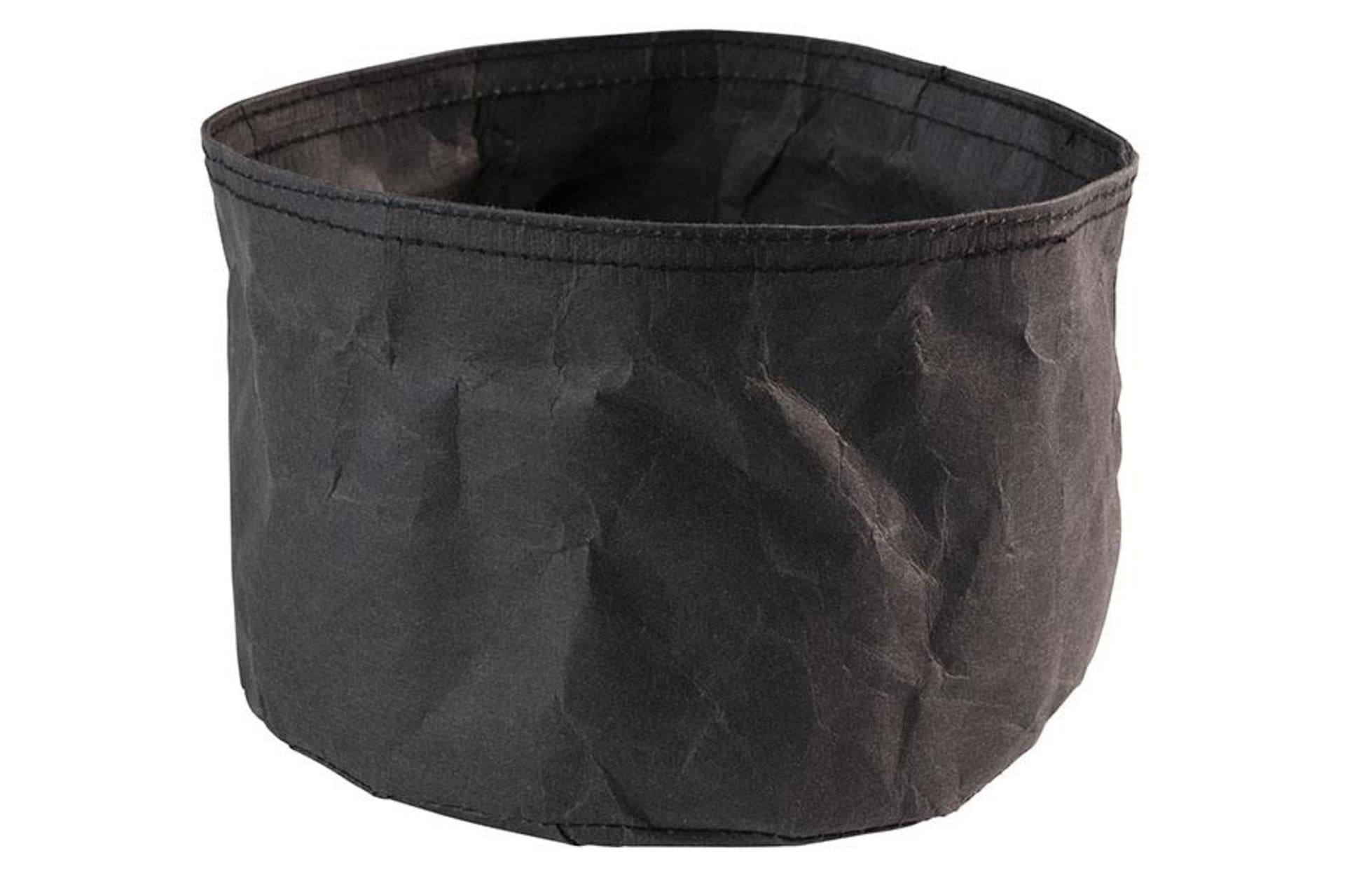 APS Cestino Pane Tondo Ø24 cm - H.24 cm In Fibre Naturali Nero