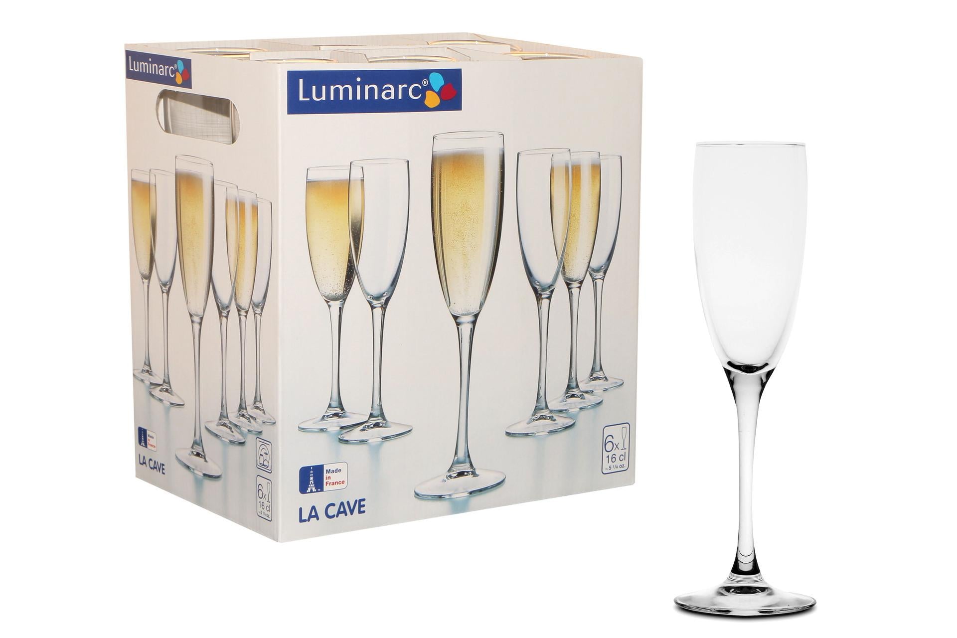 Arcoroc La Cave Calice Flute 17 cl - Set 6 Pz