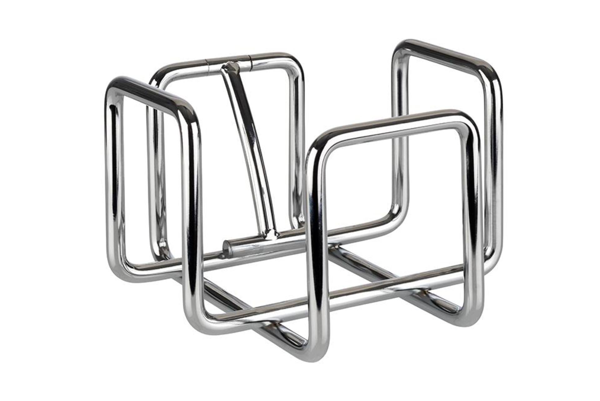 APS Hero Portatovaglioli 14.5 x 14.5 x H10 cm In Metallo Cromato