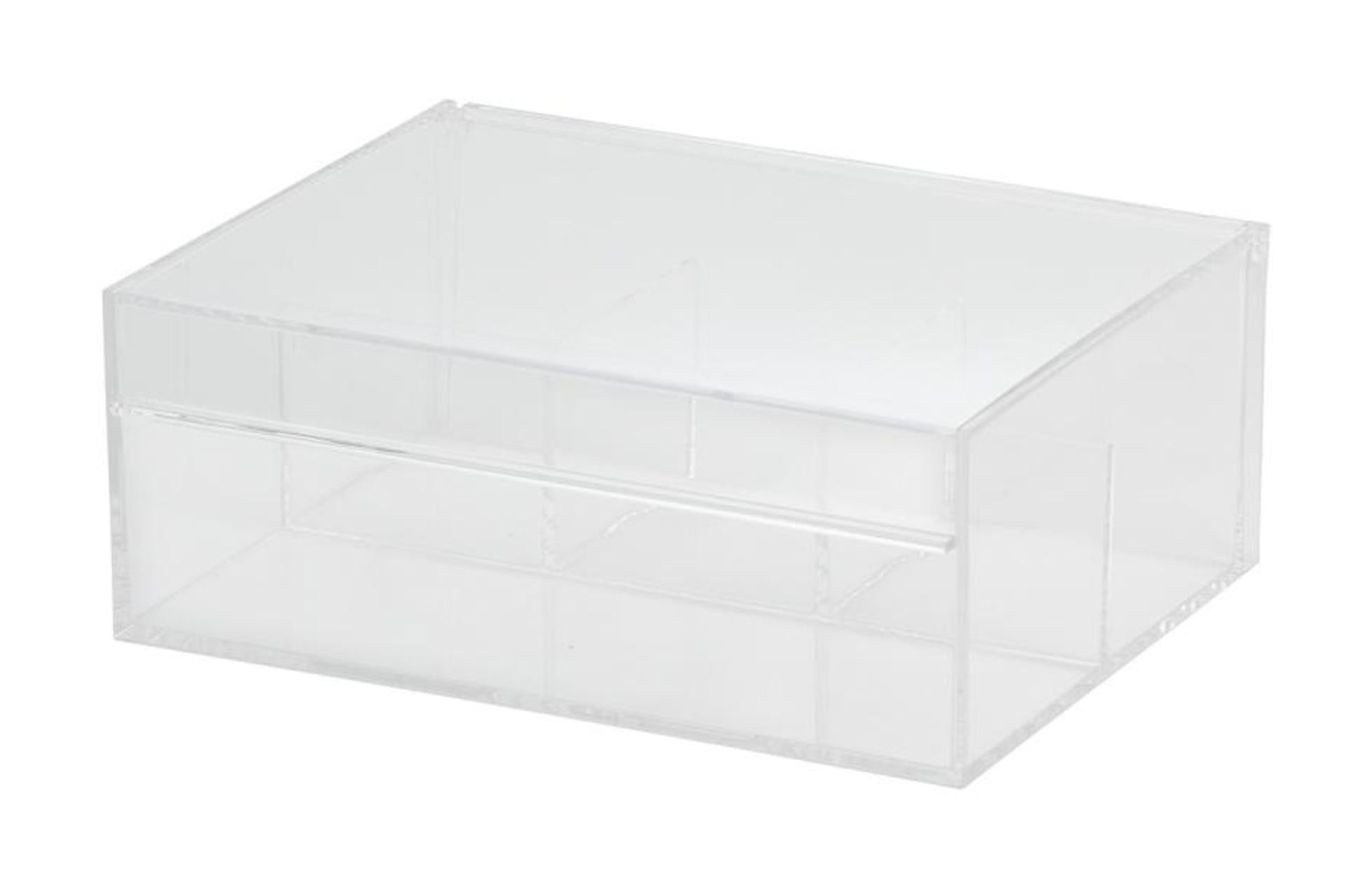 APS Scatola Portabustine Tè 22 x 17 x 9 cm In Acrilico Trasparente