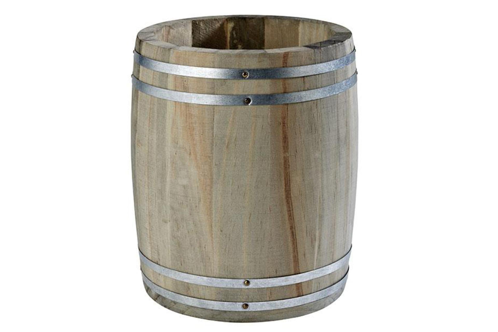 APS Country Style Porta Posate Botte Ø11.5 cm - H.14 cm In Legno