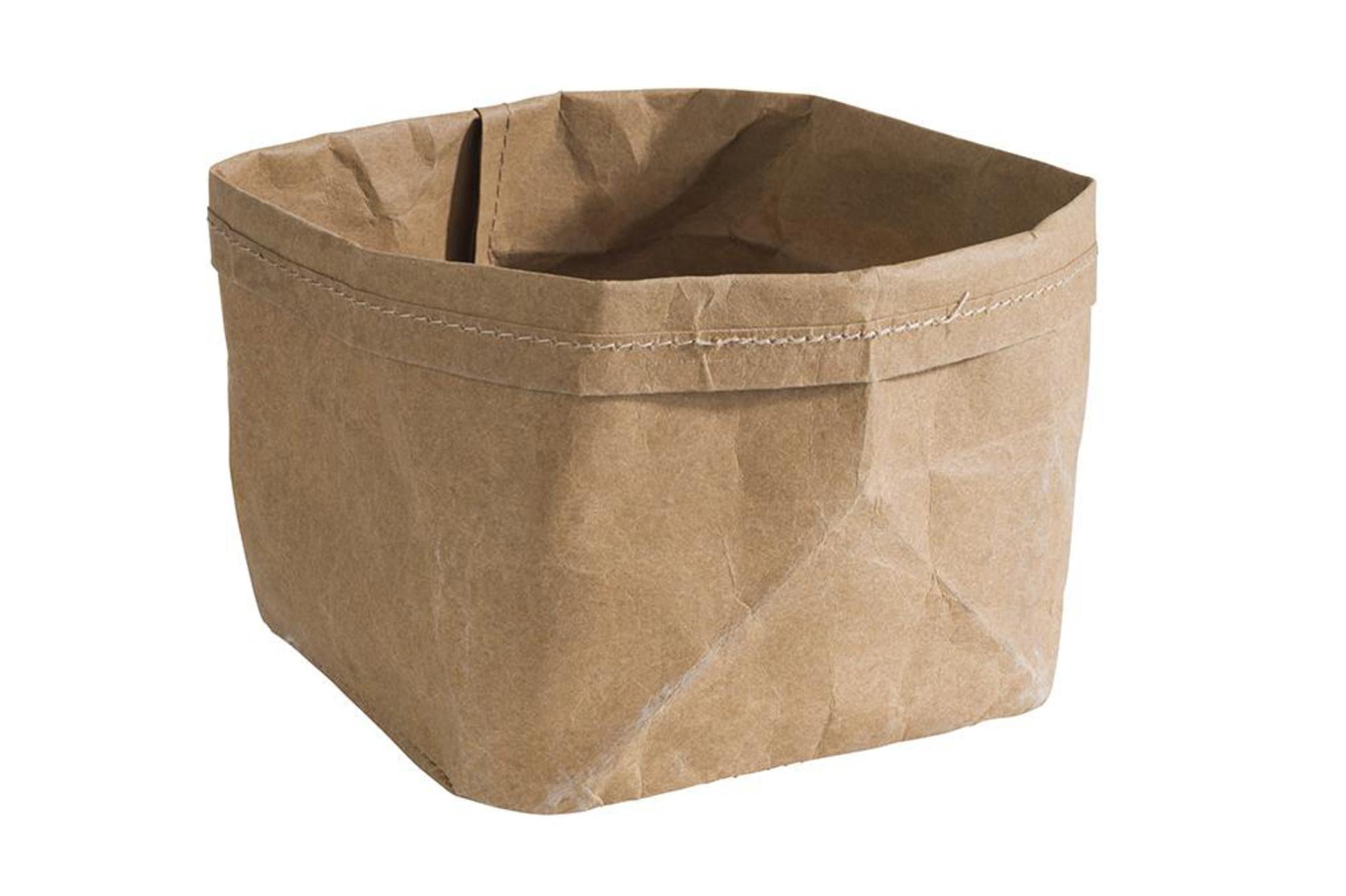 APS Cestino Pane Beige H.11.5 cm - 12 x 11.5 cm In Fibre Naturali