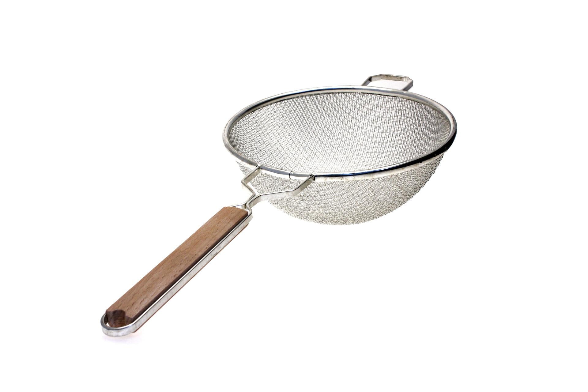 Metaltex Colabrodo Rete Stagnato Ø23 cm Con Manico In Legno