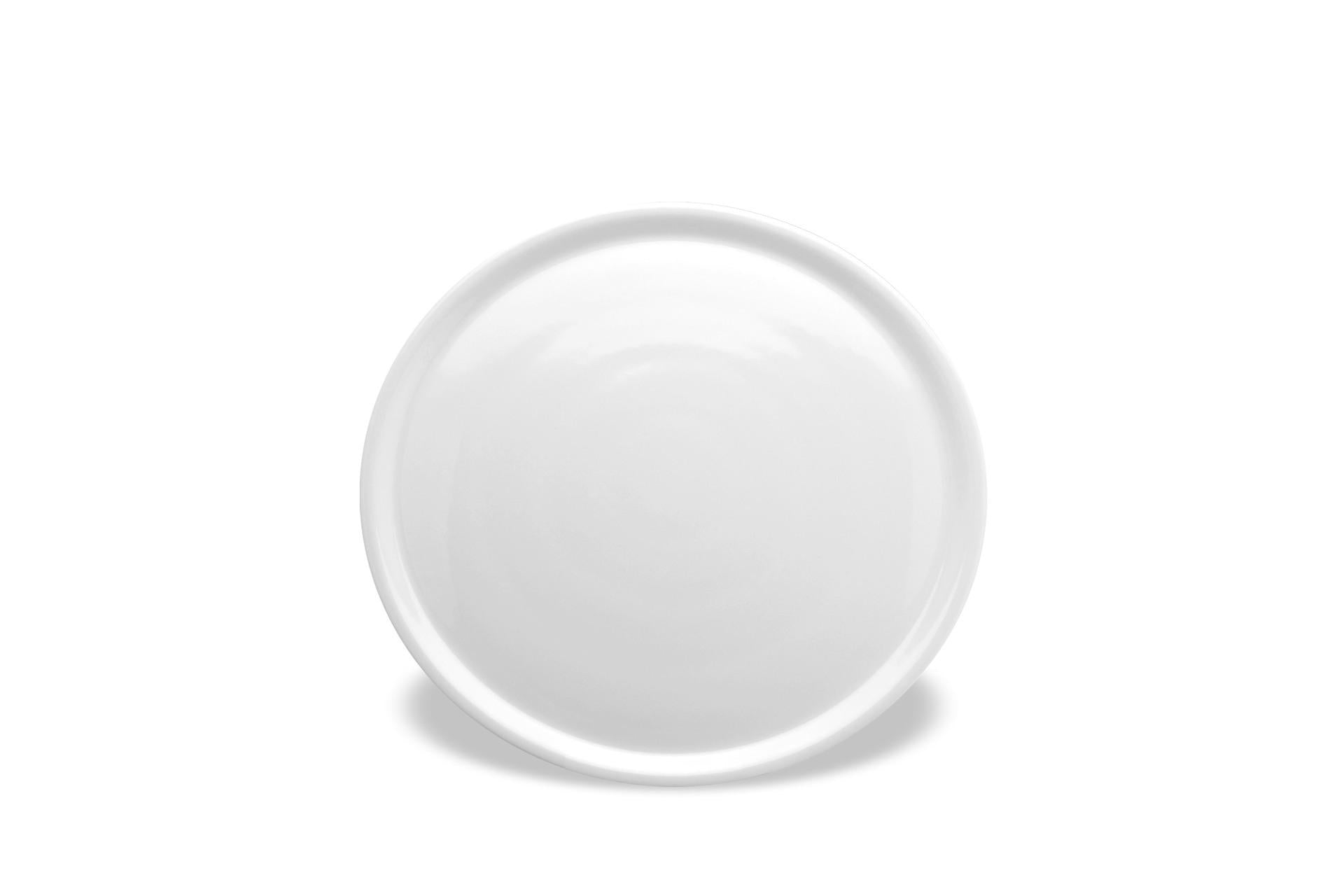 Saturnia Napoli Bianco Piatto Pizza Ø31 cm In Porcellana - Set 6 Pz