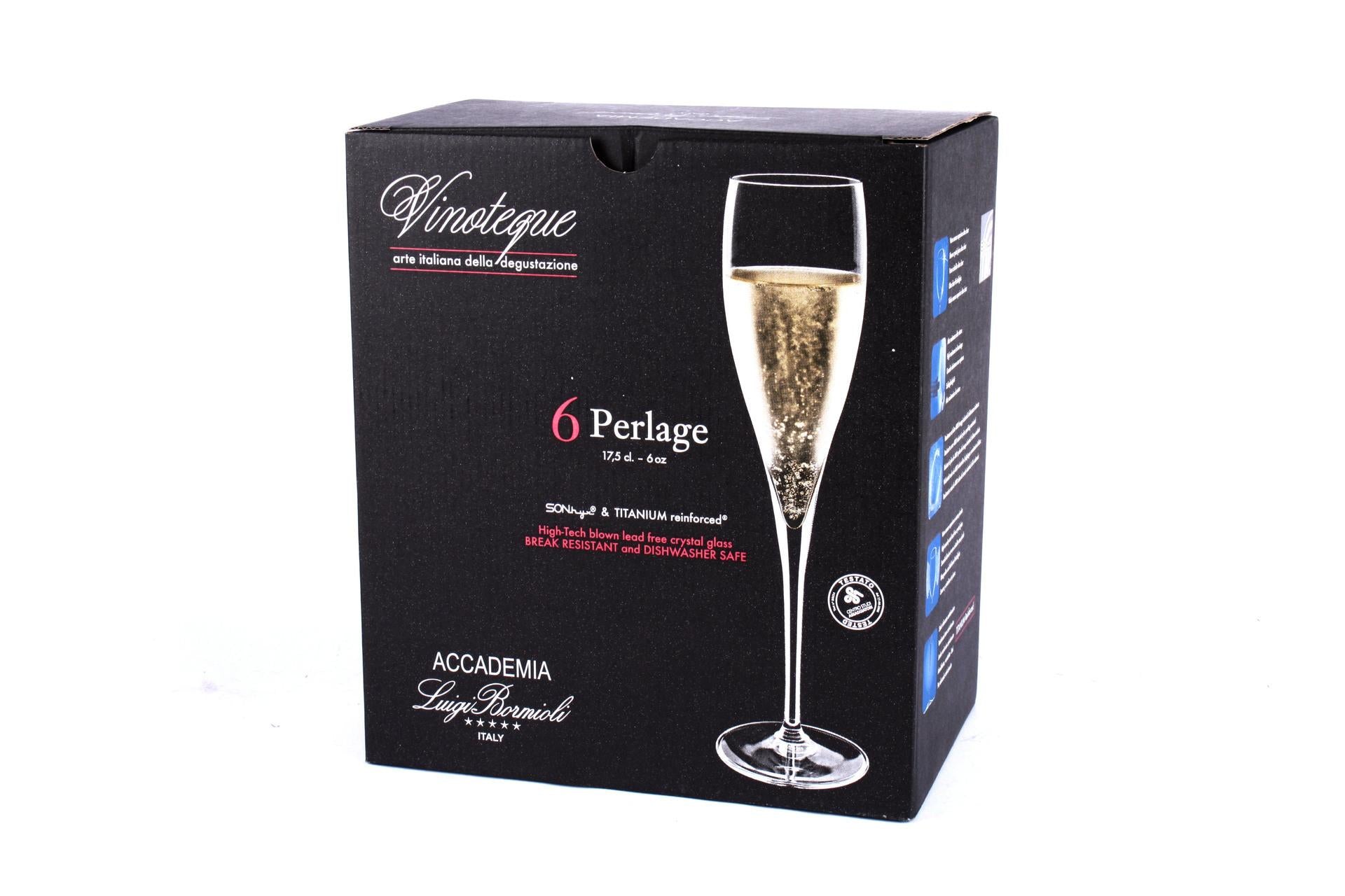 Bormioli Luigi Vinoteque Set 6 Calici Perlage 17.5 cl In Vetro Sonoro Superiore Per Vini Spumanti - Set 6 Pz 4
