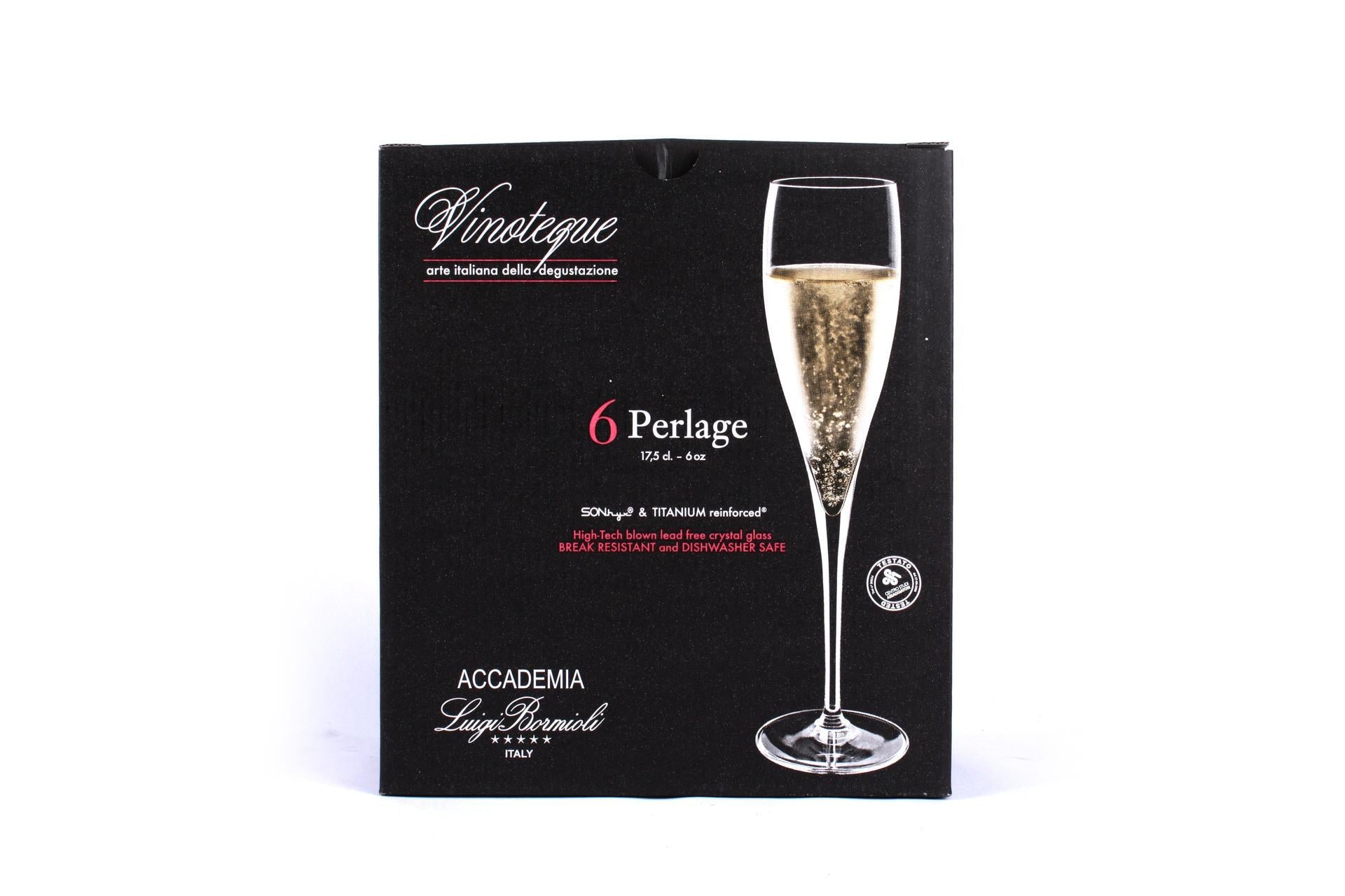 Bormioli Luigi Vinoteque Set 6 Calici Perlage 17.5 cl In Vetro Sonoro Superiore Per Vini Spumanti - Set 6 Pz 5