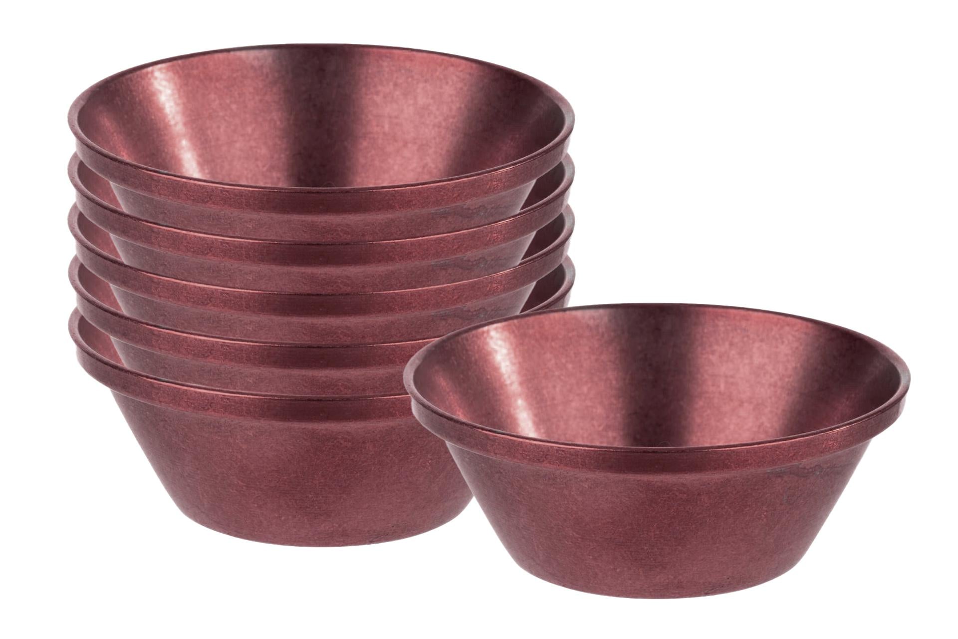 APS Set 6 Coppette Dip Bowls Ø6 cm - H.2.5 cm In Acciaio Effetto Rame - Set 6 Pz