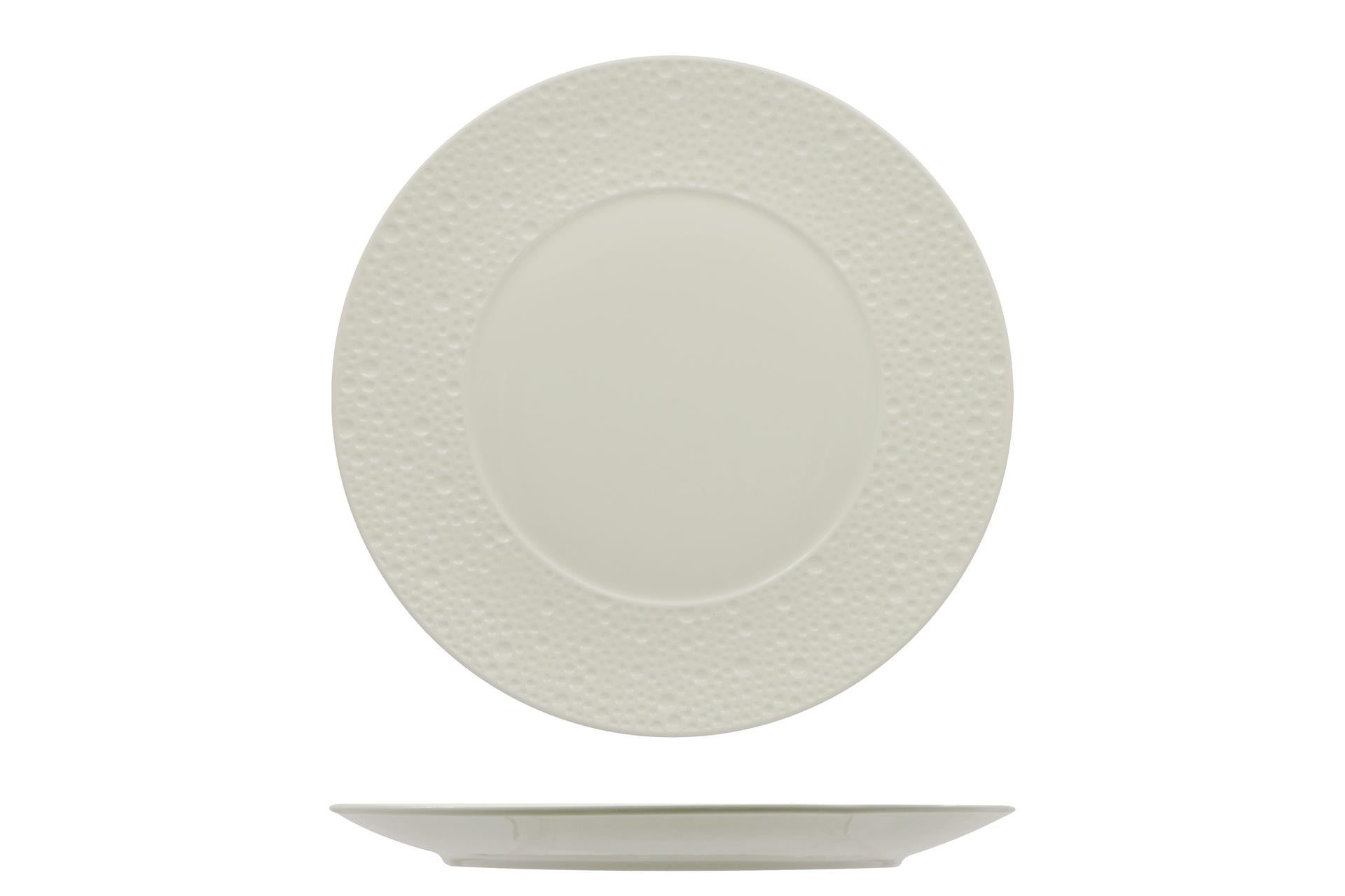 Import Tavola Professional Deva Bianco Piatto Pane Ø16 cm In Porcellana Alluminica Bianca - Set 6 Pz