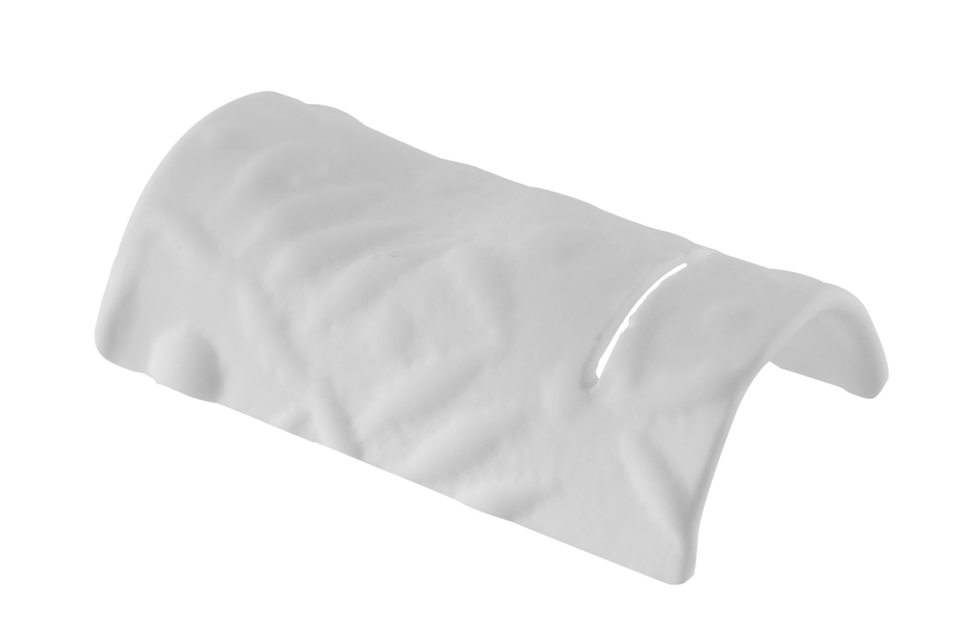 Import Tavola Professional Bridge Poggiaposate Bianco Matt 9.5 x 5.5 cm In Vetro Soffiato Made in Italy - Set 6 Pz