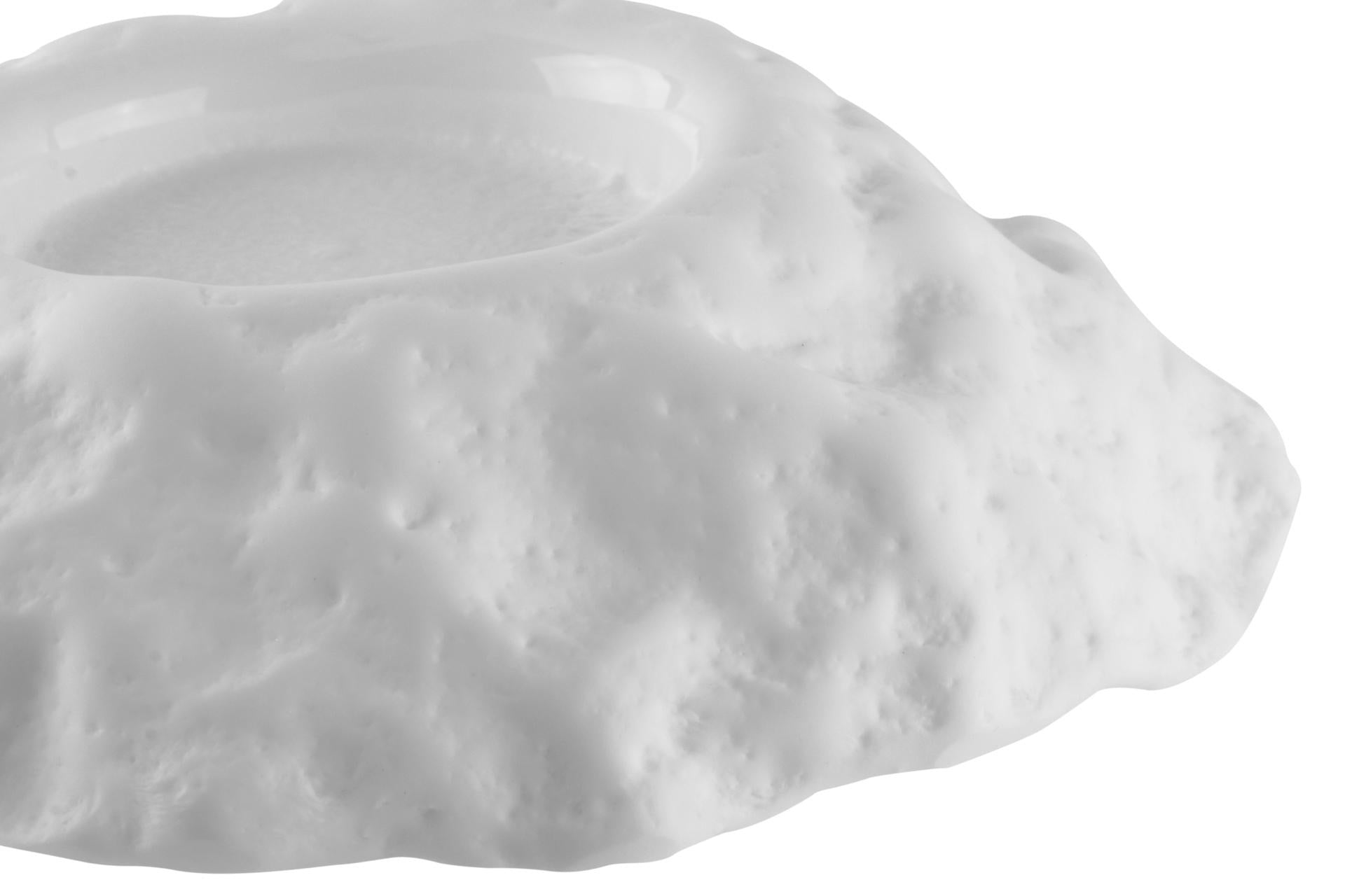 Import Tavola Professional Kratere Piatto Ø22 cm - H.5.5 cm Bianco Matt Interno Lucido In Vetro Soffiato Made in Italy - Set 6 Pz 3