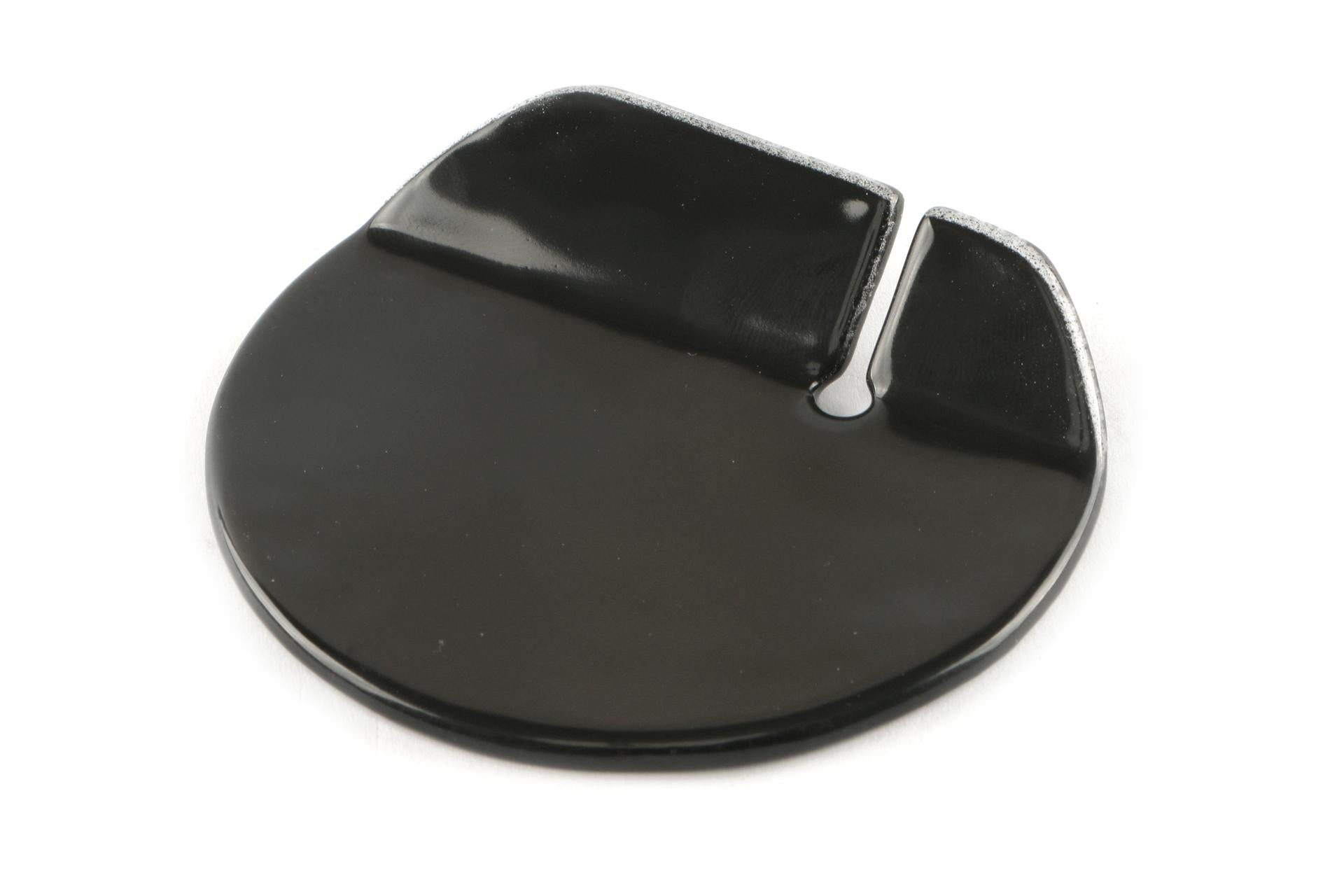 Import Tavola Professional Round Poggiaposate Ø10 cm - Nero Lucido In Vetro Soffiato Made in Italy - Set 6 Pz