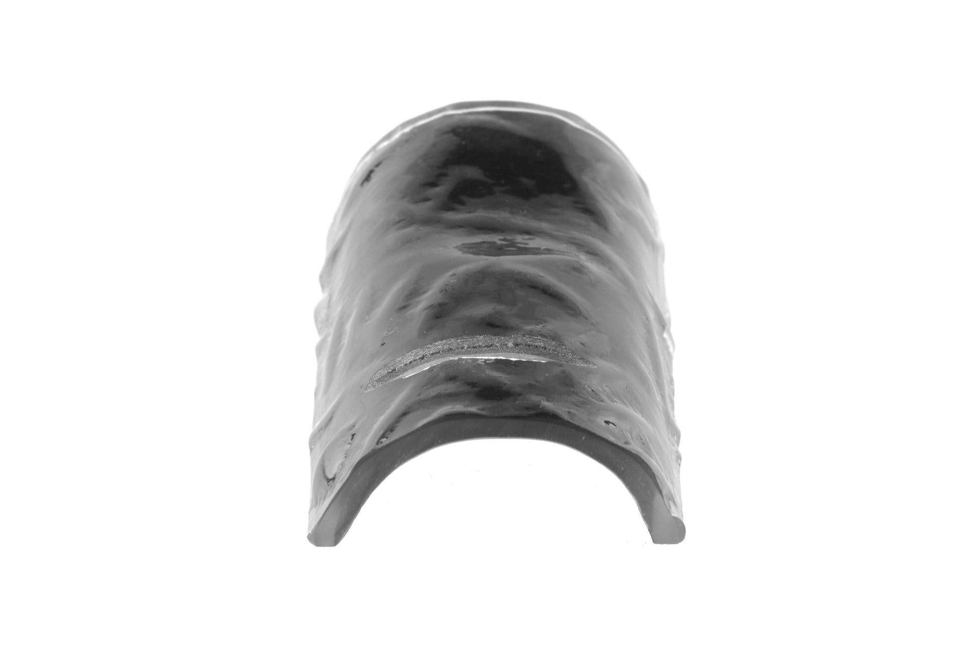 Import Tavola Professional Bridge Poggiaposate Nero Semiopaco 9.5 x 5.5 cm In Vetro Soffiato Made in Italy - Set 6 Pz