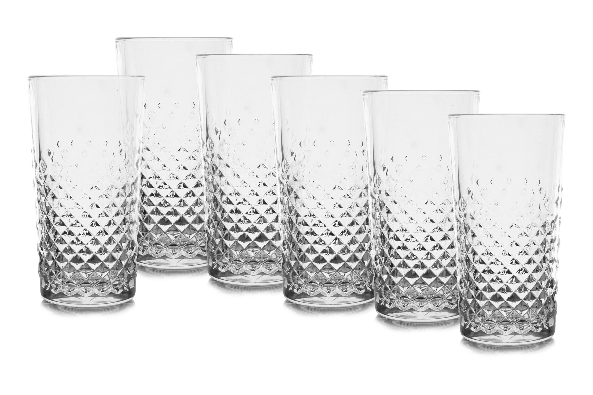 Libbey Carats Set 6 Bicchieri Cooler 41 cl In Vetro Resistente - Set 6 Pz