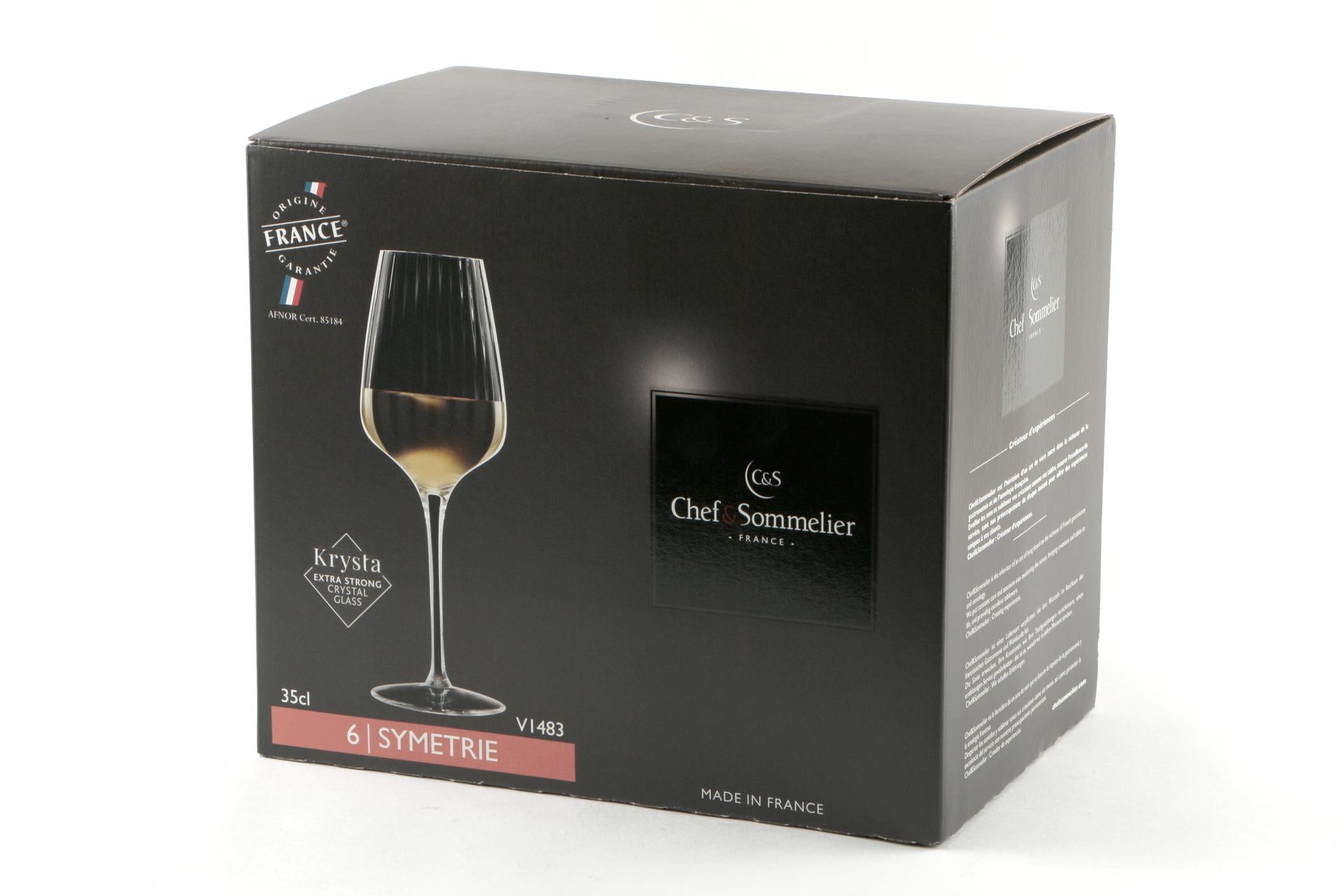 Arcoroc Symetrie Calice Vino Bianco 35 cl - H 23 cm In Vetro - Set 6 Pz 3
