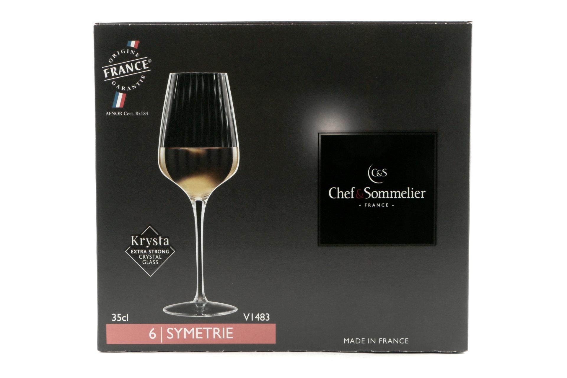 Arcoroc Symetrie Calice Vino Bianco 35 cl - H 23 cm In Vetro - Set 6 Pz 4