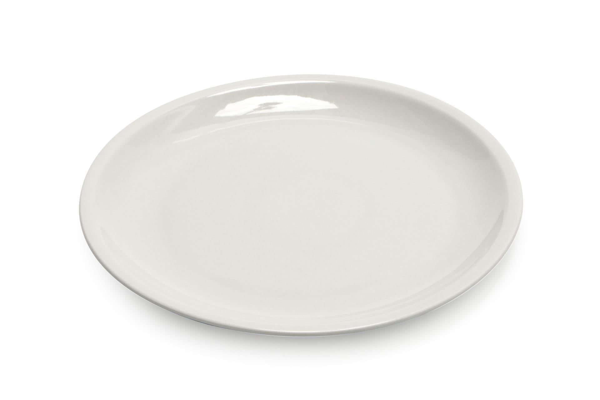 Saturnia Roma Bianco Piatto Piano Ø27 cm In Porcellana - Set 6 Pz