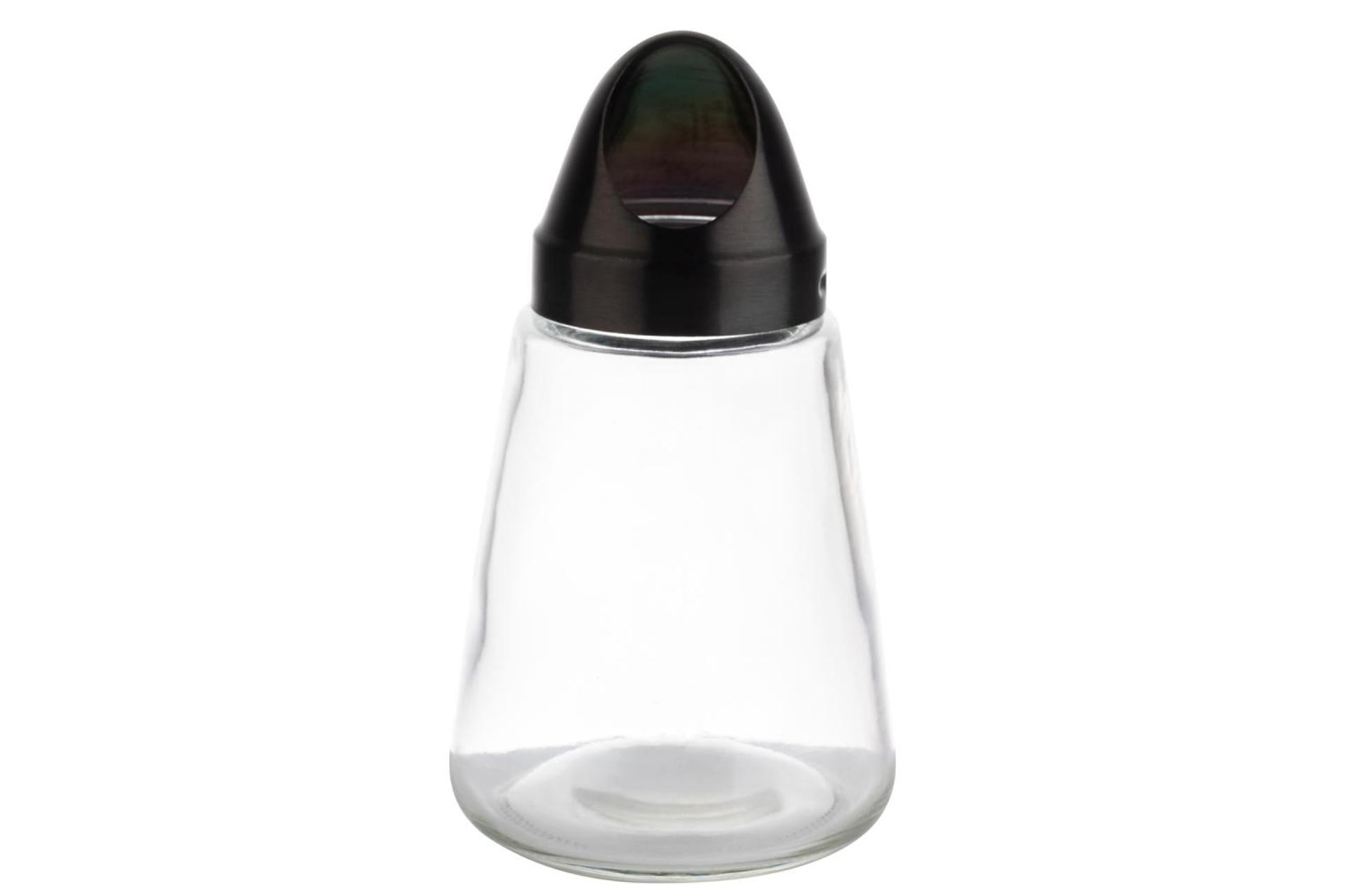 APS Dispenser Snack In Vetro H.15.5 cm - Ø8.5 cm Con Tappo Grigio 350 ml