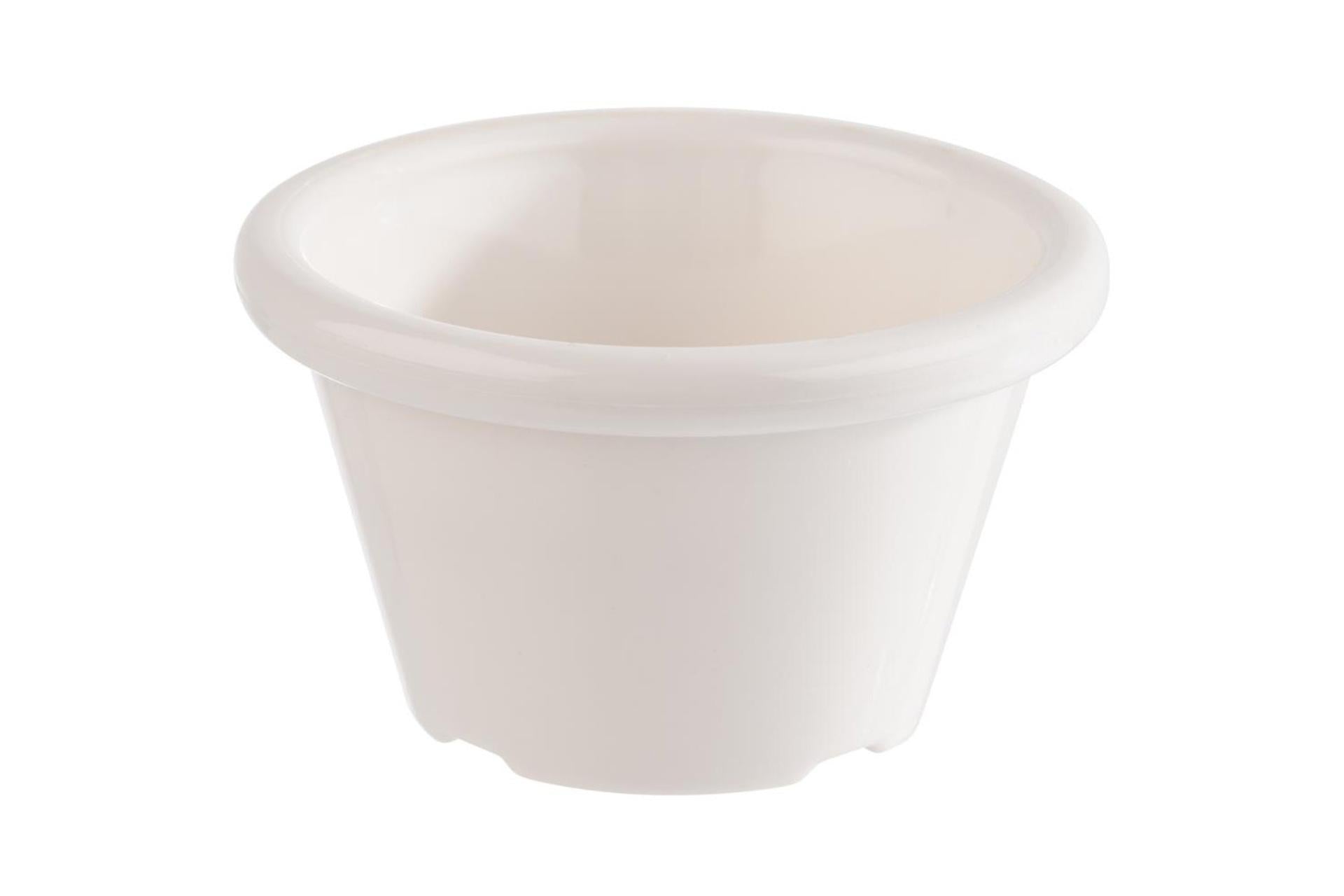 APS Set 12 Coppette Dip Bowls 40 ml - Ø6 cm H.3.5 cm In Polietilene Bianco - Set 12 Pz