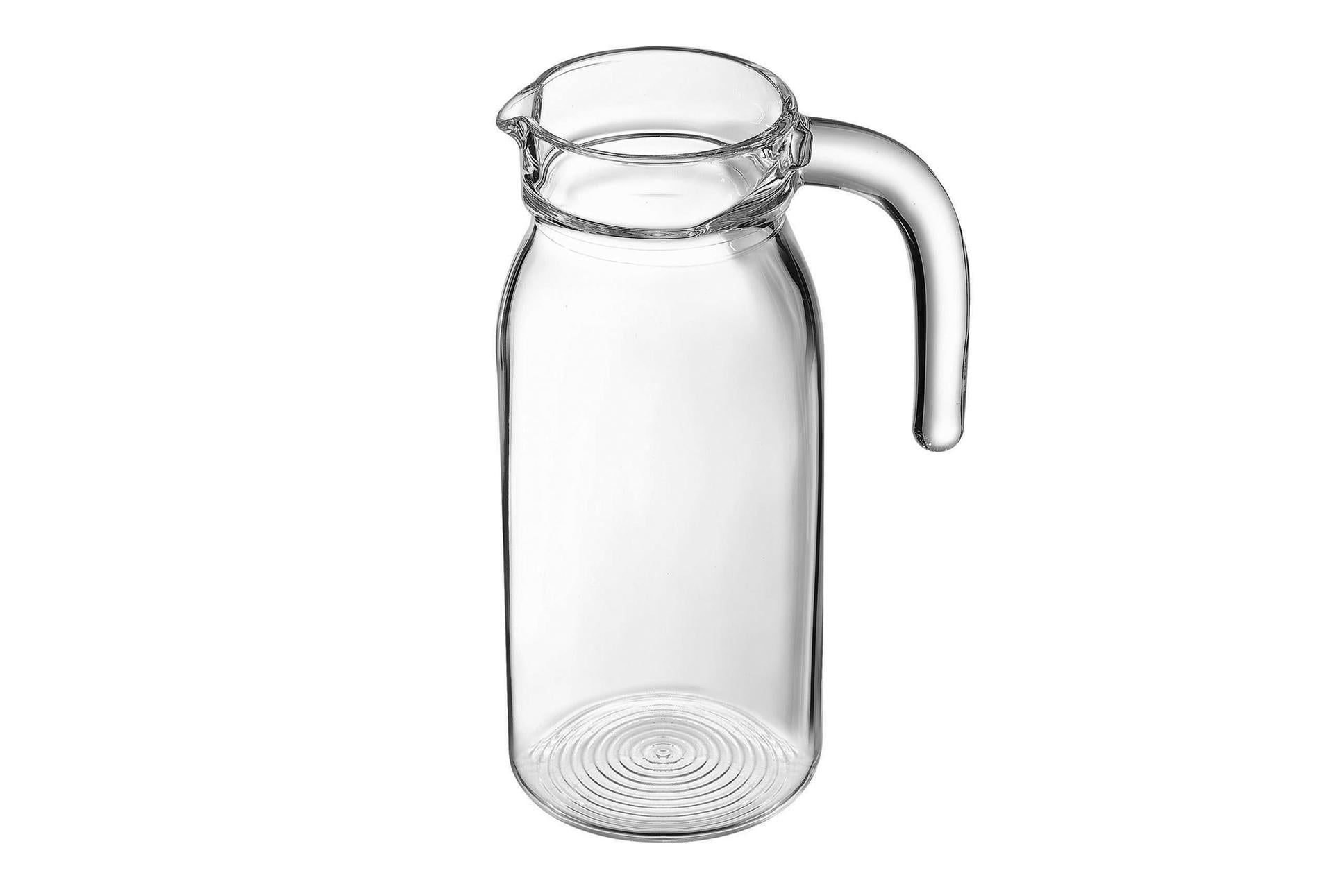 Arcoroc Spring Brocca 1L Senza Coperchio - Brocca Ergonomica per Acqua, Vino e Succhi - Set 6 Pz