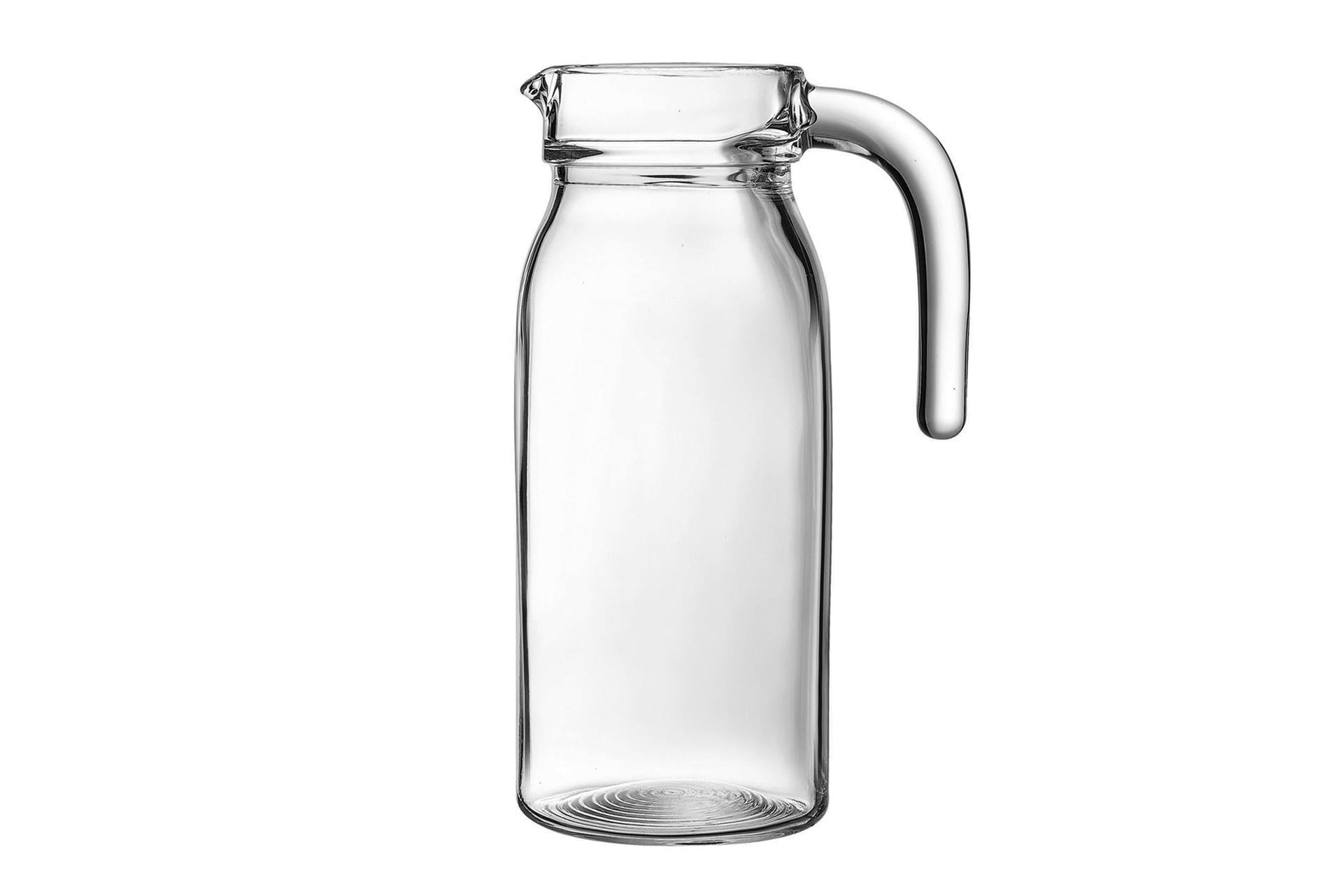 Arcoroc Spring Brocca 1L Senza Coperchio - Brocca Ergonomica per Acqua, Vino e Succhi - Set 6 Pz