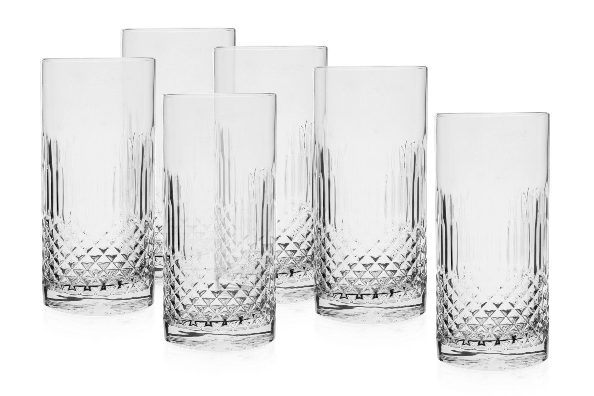 Bormioli Luigi Mixology Diamante Set 24 Bicchieri Bibita 48 cl - Linea Mixology - Set 24 Pz