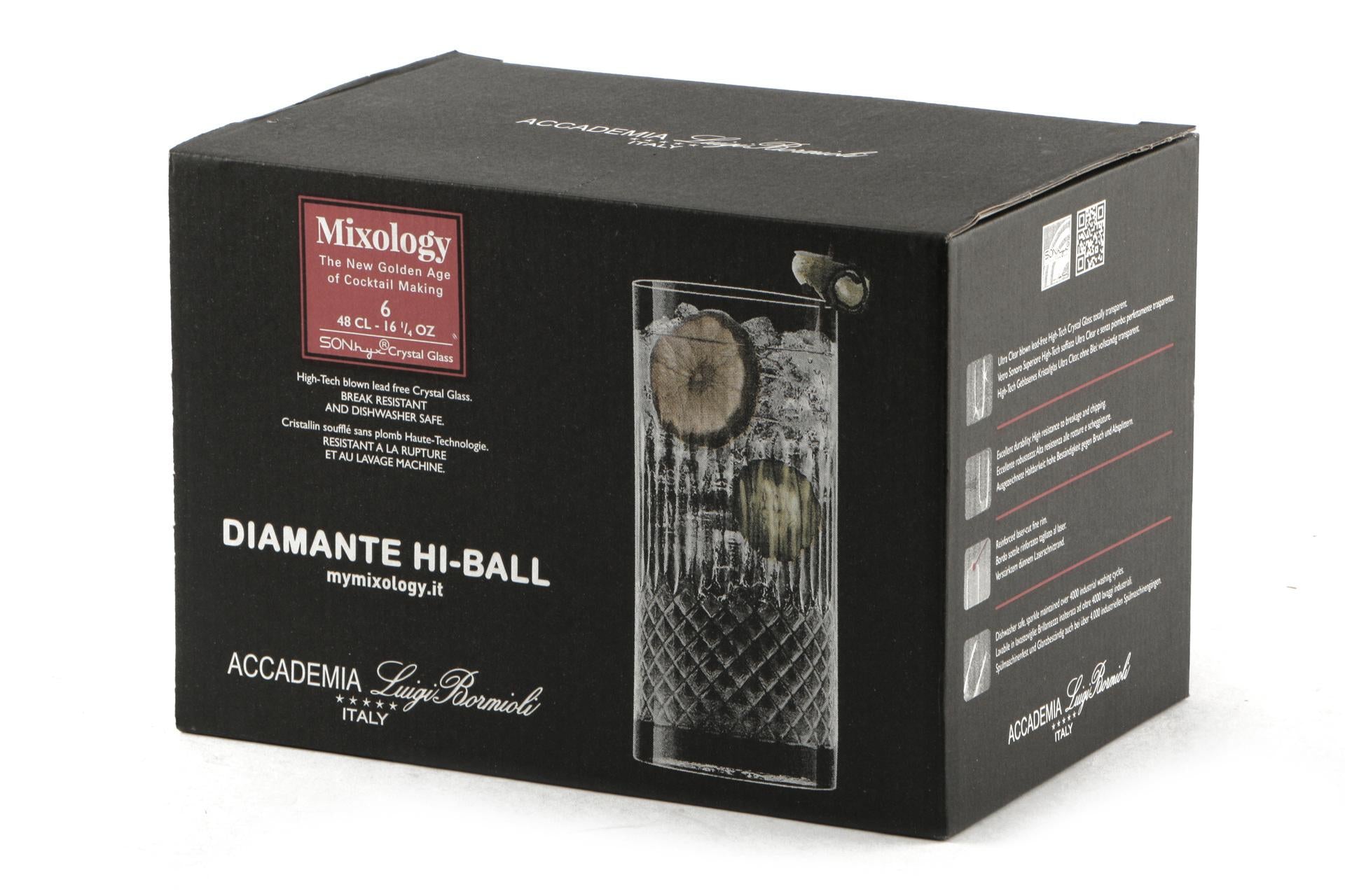 Bormioli Luigi Mixology Diamante Set 24 Bicchieri Bibita 48 cl - Linea Mixology - Set 24 Pz 4