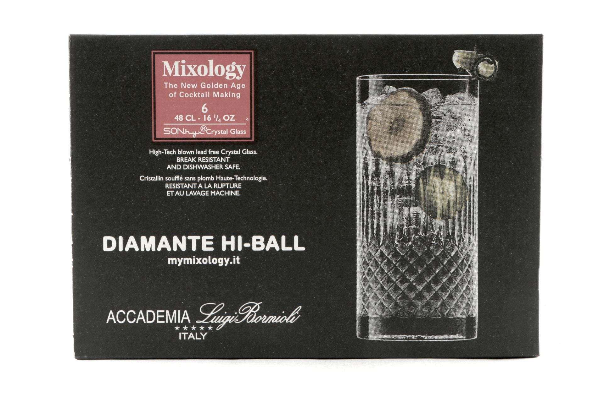 Bormioli Luigi Mixology Diamante Set 24 Bicchieri Bibita 48 cl - Linea Mixology - Set 24 Pz 5