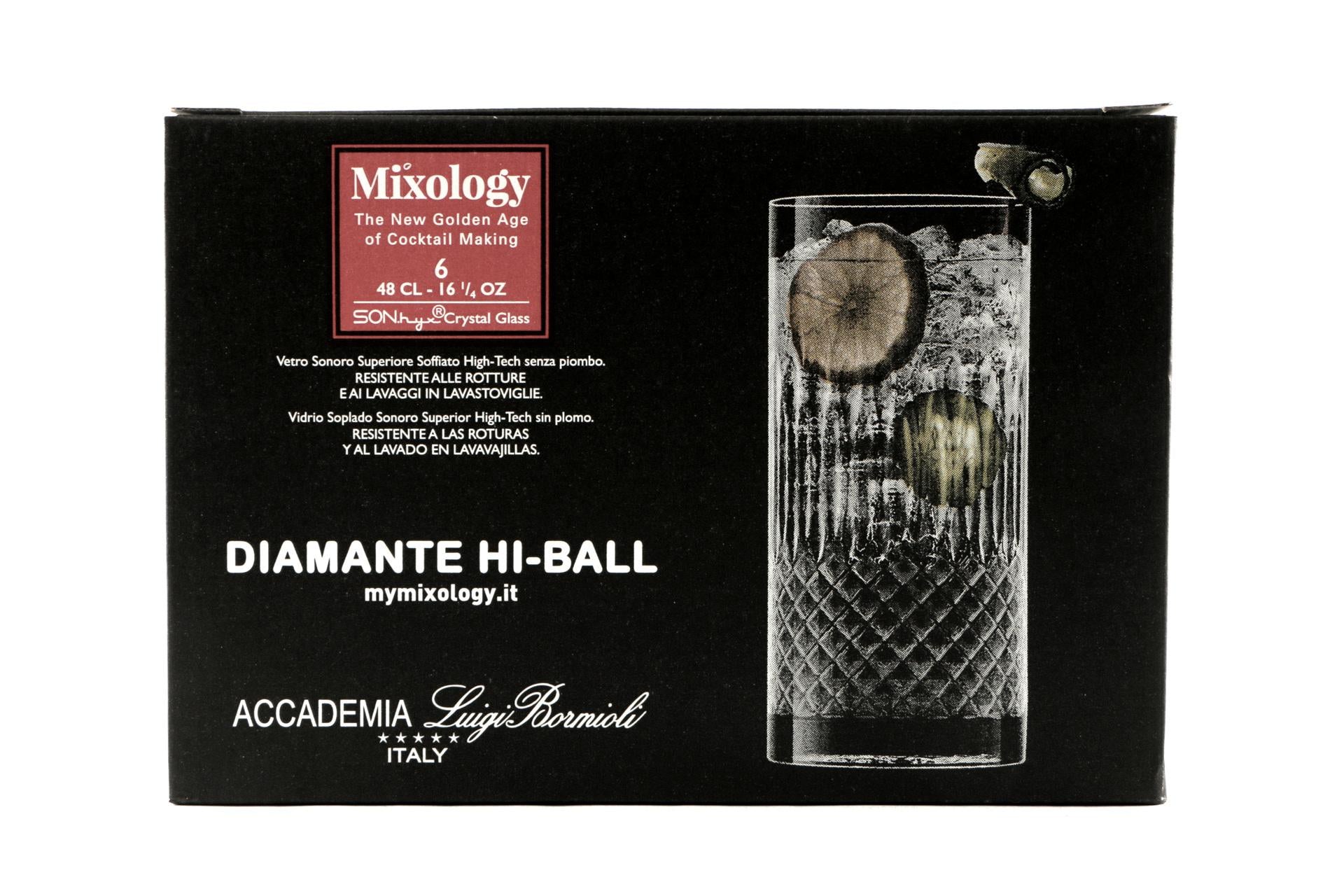 Bormioli Luigi Mixology Diamante Set 24 Bicchieri Bibita 48 cl - Linea Mixology - Set 24 Pz 7