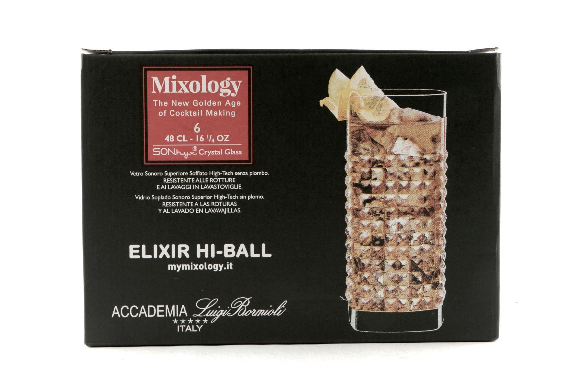 Bormioli Luigi Mixology Elixir Set 12 Bicchieri Hi-Ball 48 cl - Set 12 Pz 5