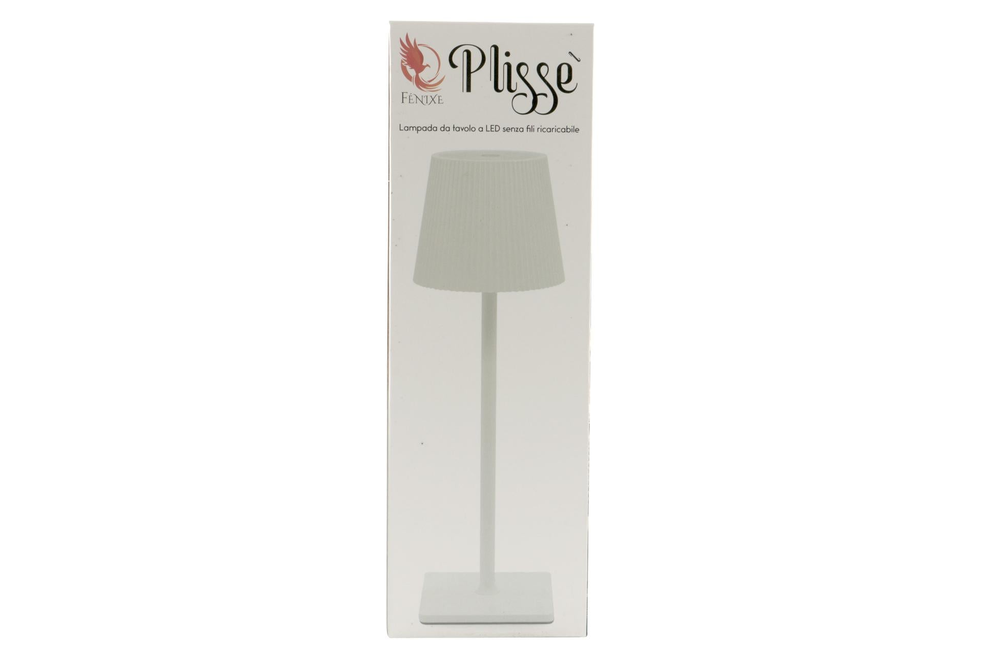 Import Tavola Professional Plissé Lampada da Tavolo LED Ricaricabile Nera H.34 cm - Luce Dimmerabile IP54 per Interni ed Esterni 6