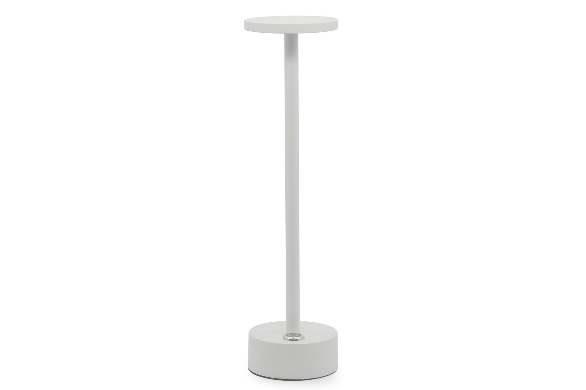 Import Tavola Professional Eclaire Lite Lampada da Tavolo LED Bianca H.30 cm - Ricaricabile In Alluminio Verniciato e Policarbonato, Intensità Regolabile, Uso Interno/Esterno IP54