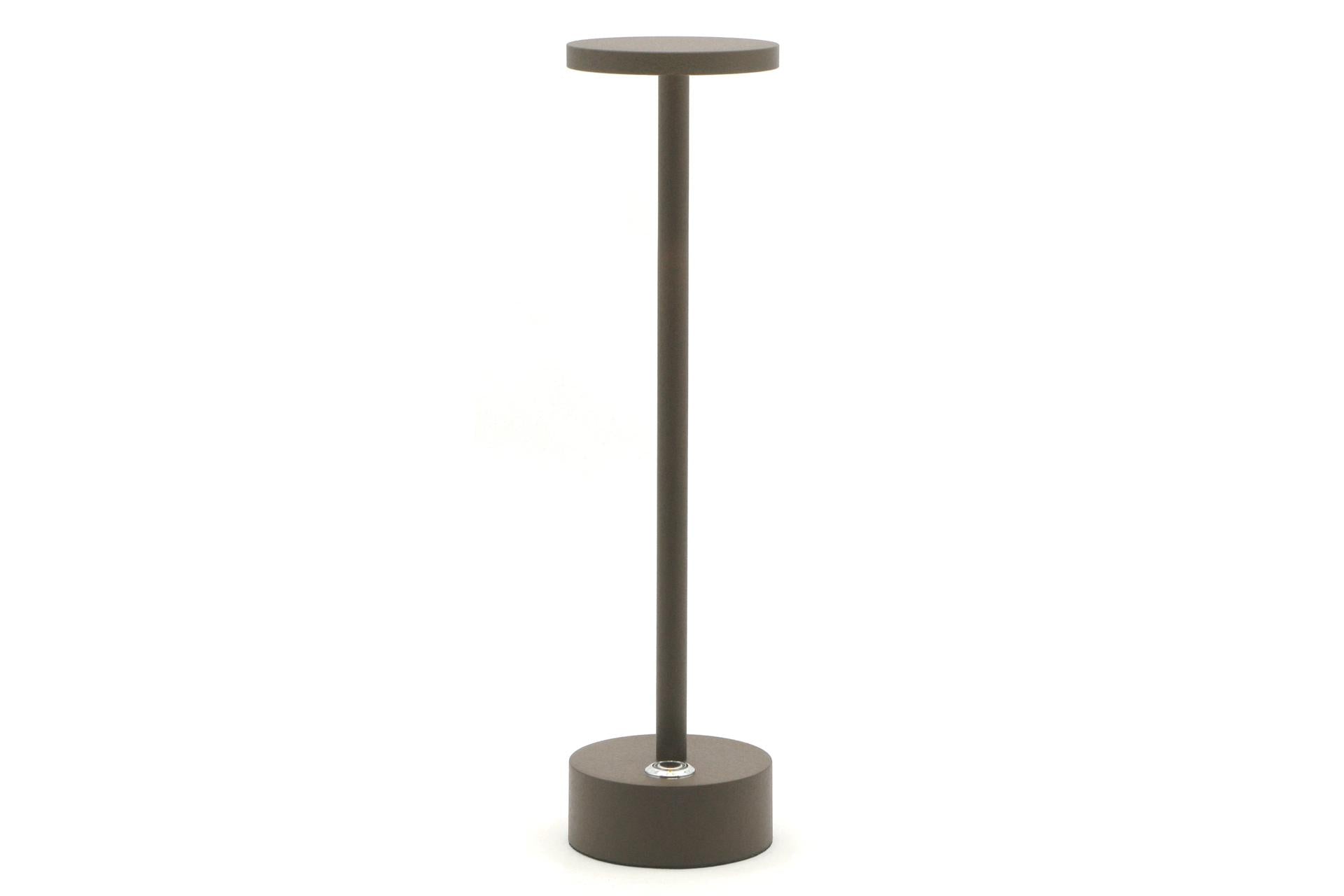 Import Tavola Professional Eclaire Lite Lampada da Tavolo LED Ricaricabile H.30 cm - Bronzo In Alluminio Verniciato Con Diffusore In Policarbonato e Luce Calda