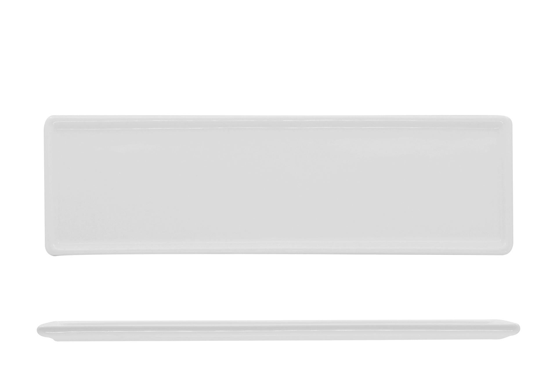Import Tavola Professional JustWhite Vassoietto Rettangolare 26.3 x 8 cm In Porcellana Bianca - Set 6 Pz