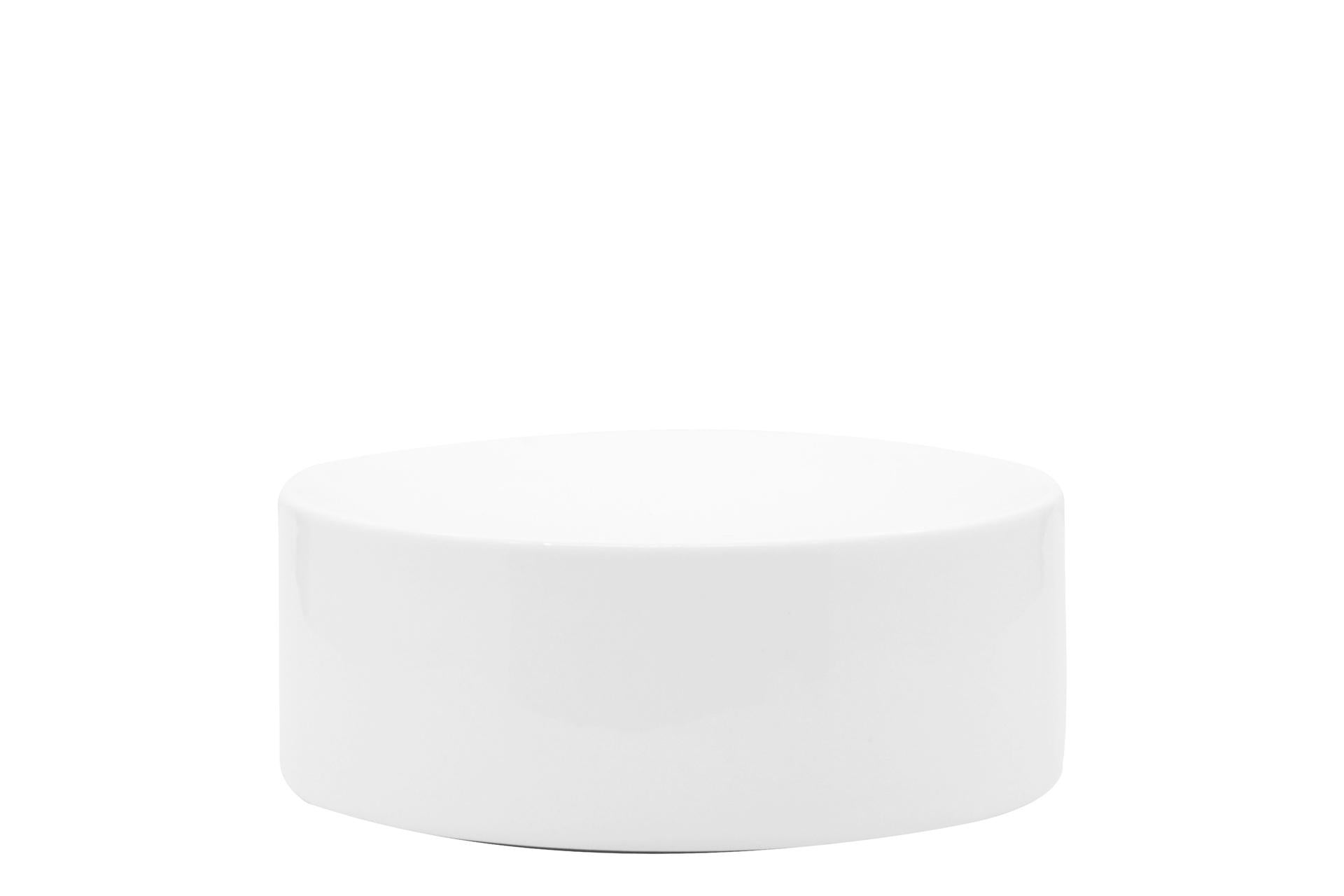 Import Tavola Professional Selecta Colonna Gourmet Tonda Bassa Ø10.5 cm - H.4 cm In Porcellana Bianca - Set 6 Pz