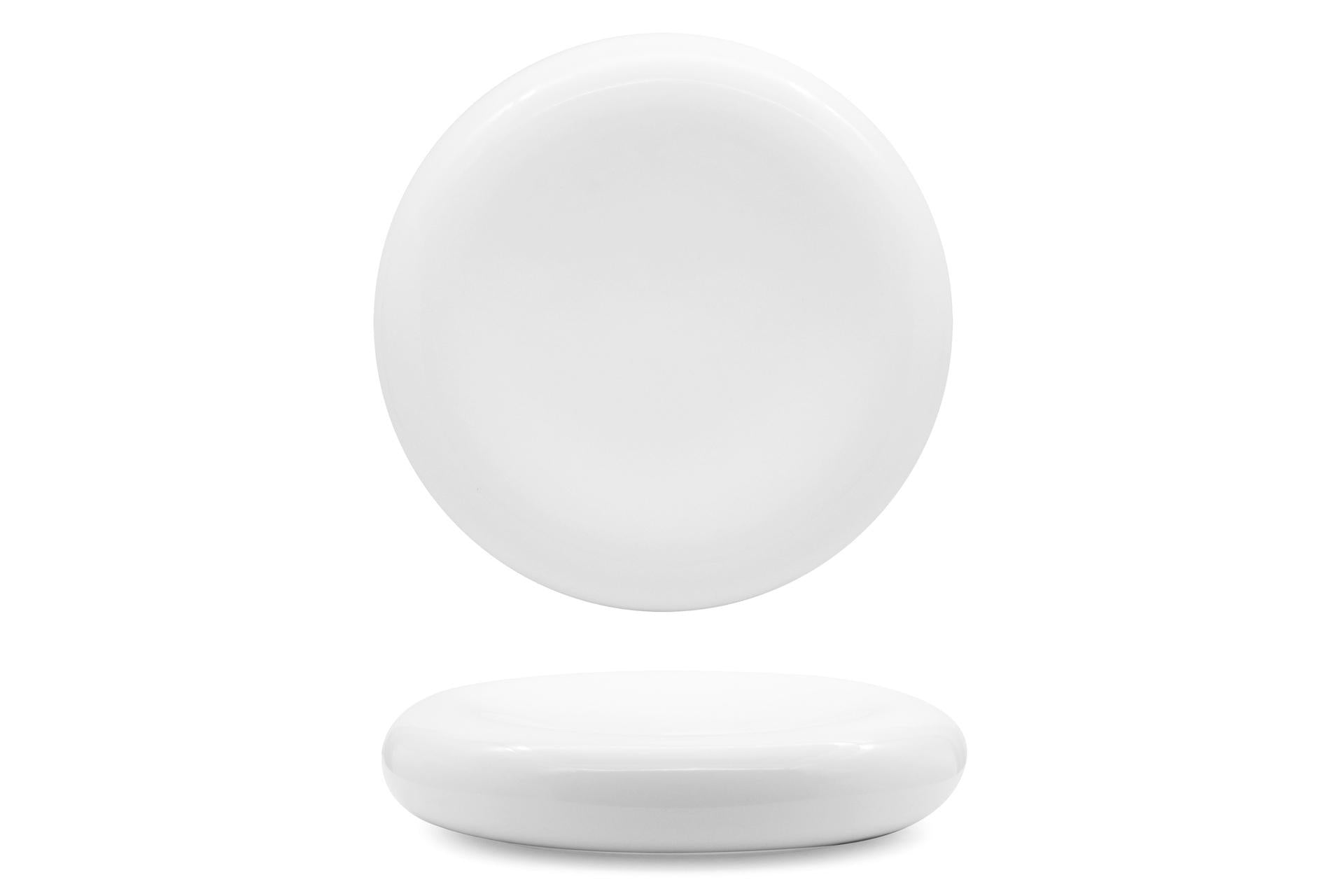 Selecta Piatto Alto Tondo Ø23 cm - H.5.3 cm In Porcellana Bianca - Set 2 Pz