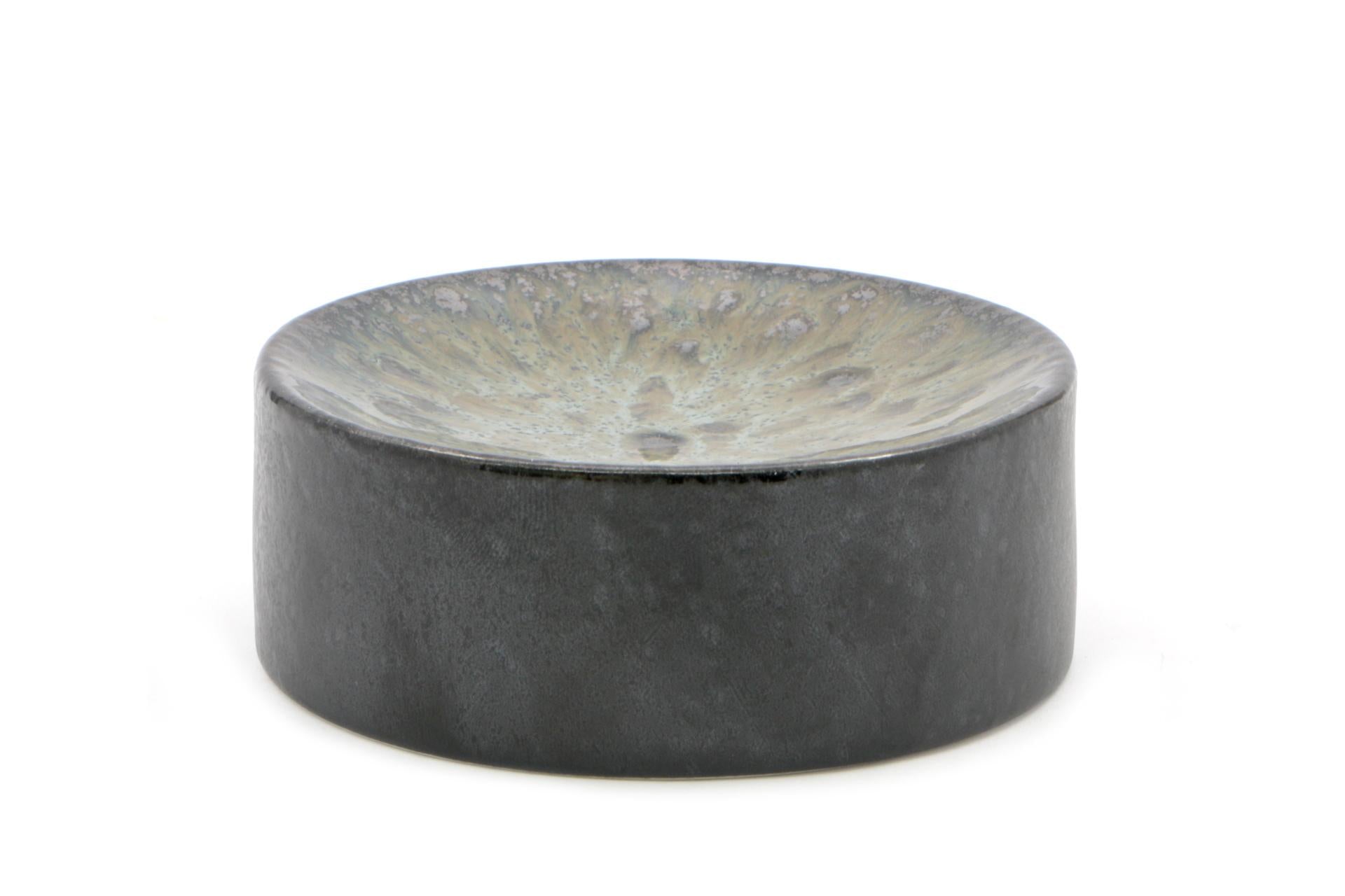 Import Tavola Mythos Colonna Gourmet Tonda Bassa H.4 cm - Ø10.5 cm In Porcellana Con Colori Reattivi - Set 6 Pz