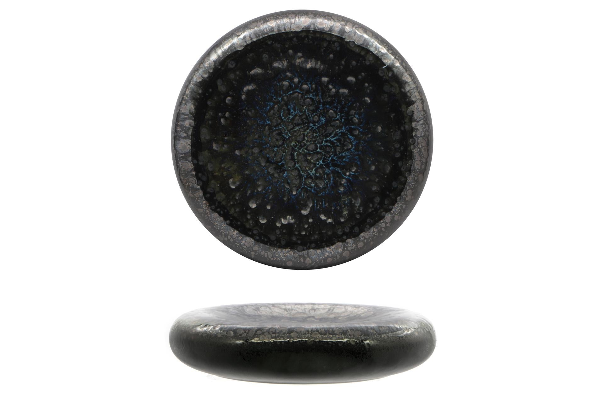 Import Tavola Mythos Piatto Alto Tondo Ø20.2 cm - H.5.3 cm In Porcellana Con Colori Reattivi - Set 3 Pz