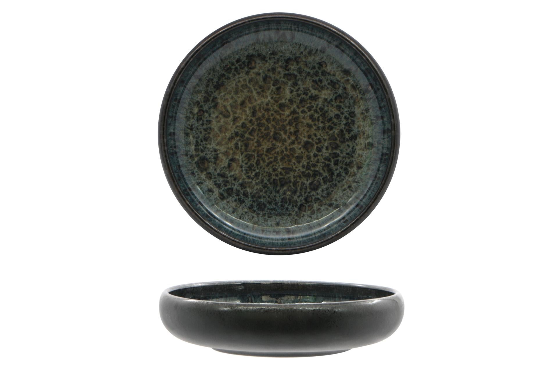 Import Tavola Mythos Piatto Nido Tondo Ø17.7 cm In Porcellana Con Colori Reattivi - Set 4 Pz