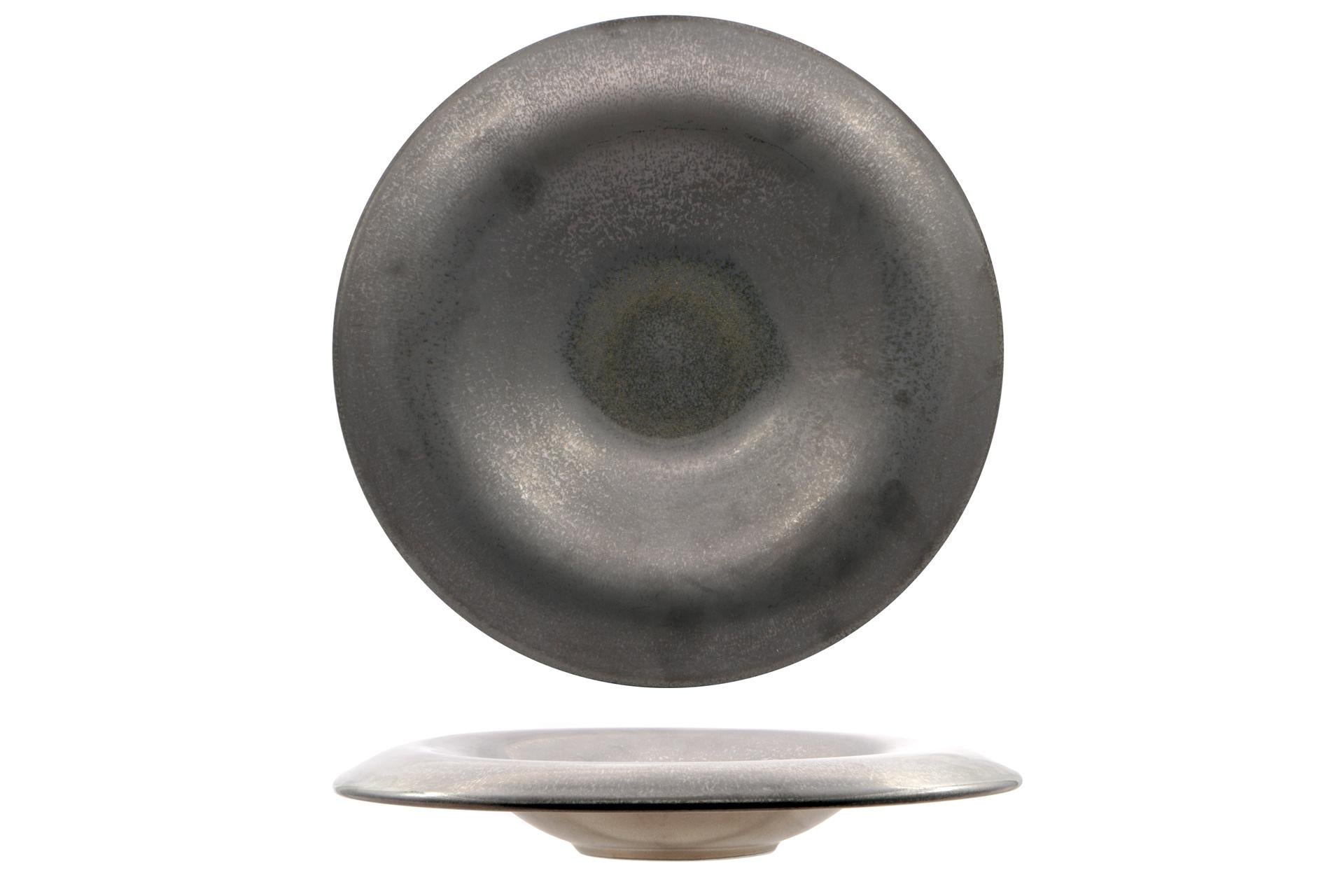 Import Tavola Professional Oxide Pasta Bowl Gourmet Ø28 cm In Porcellana Con Finitura Reattiva Bronzo - Set 2 Pz